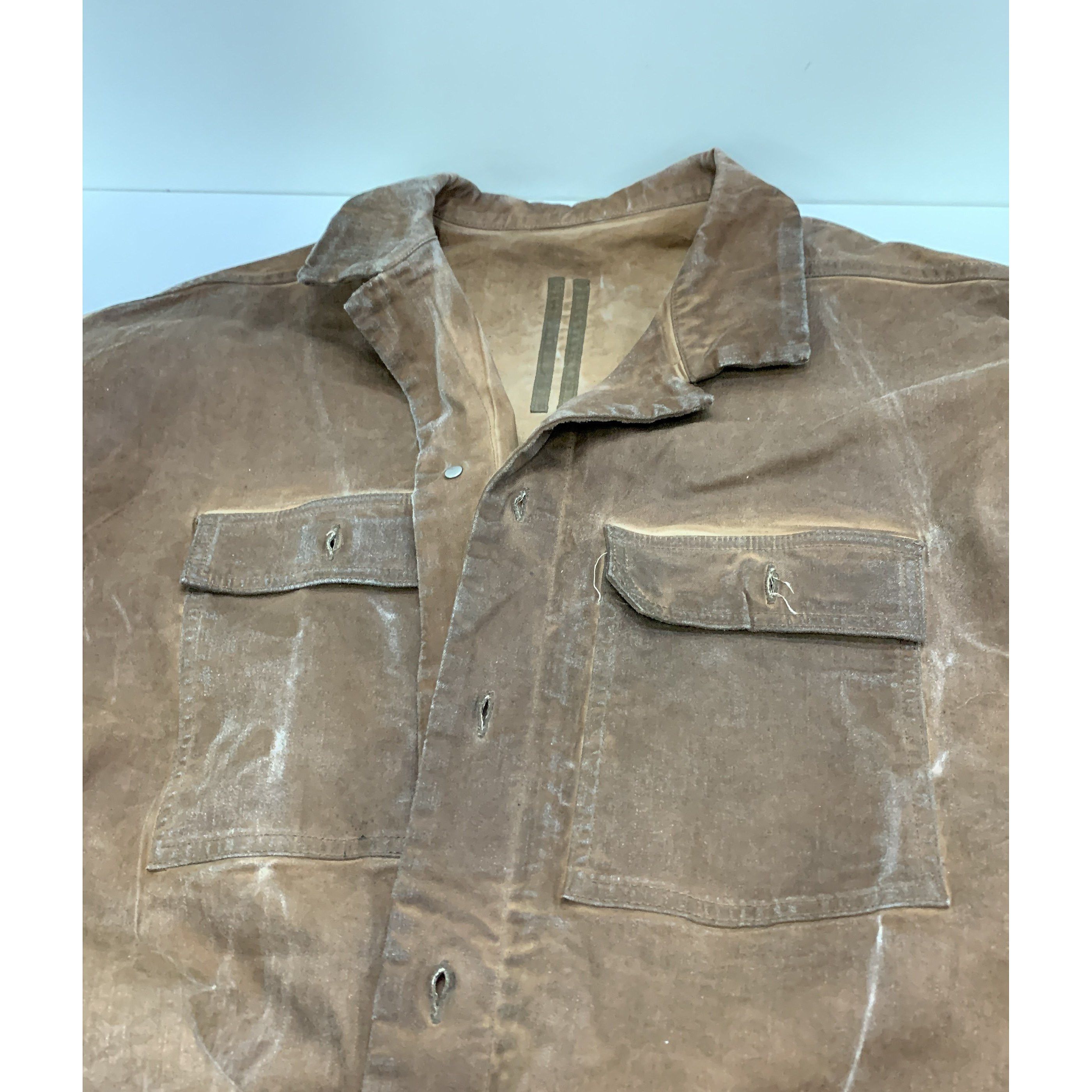 Rick Owens Drkshdw Rick Owens DRKSHDW Overdyed Henna Brown Shirt Size L Size US L / EU 52-54 / 3 - 6 Thumbnail