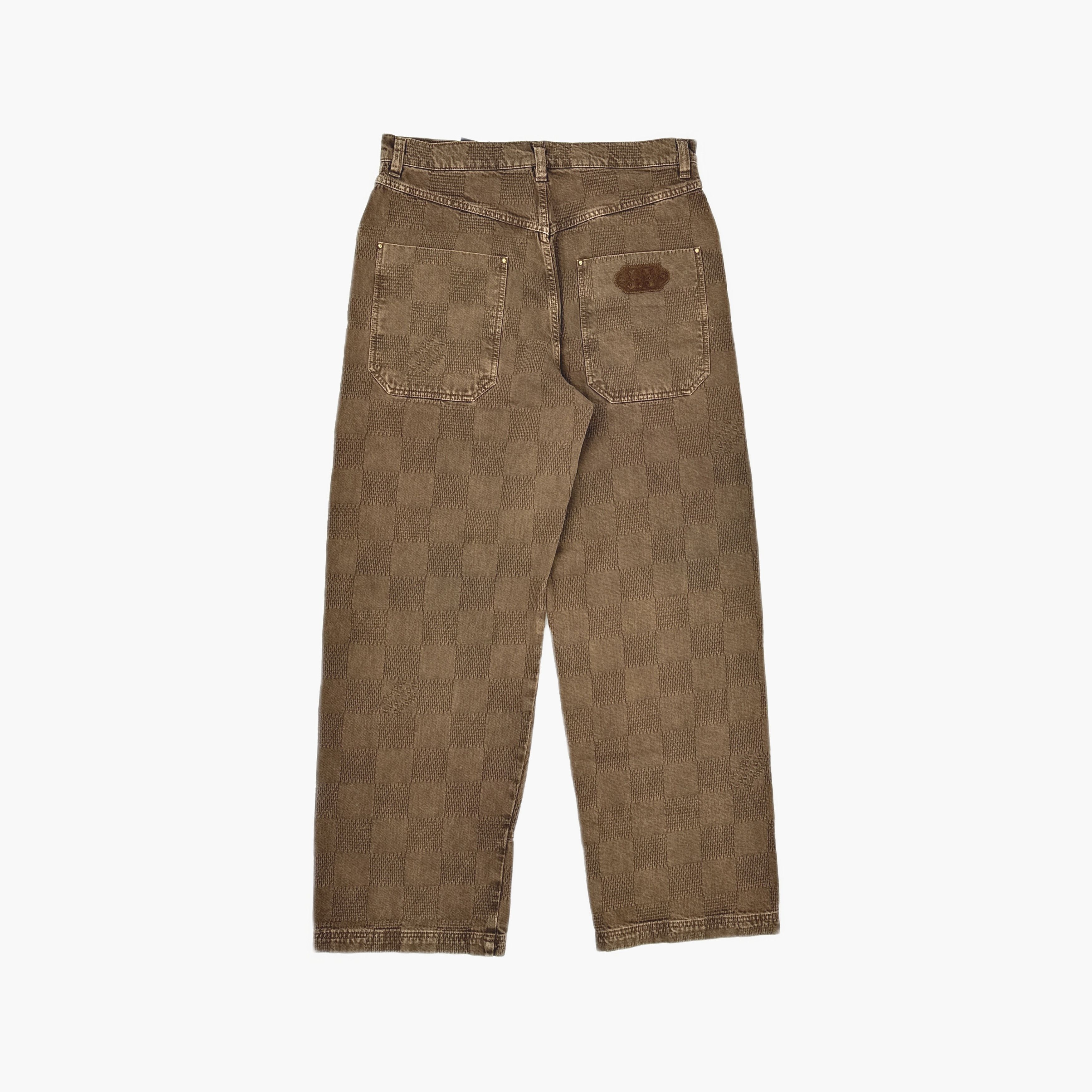 Louis Vuitton Louis Vuitton x Timberland Damier Denim Pants 34 Size US 34 / EU 50 - 2 Thumbnail