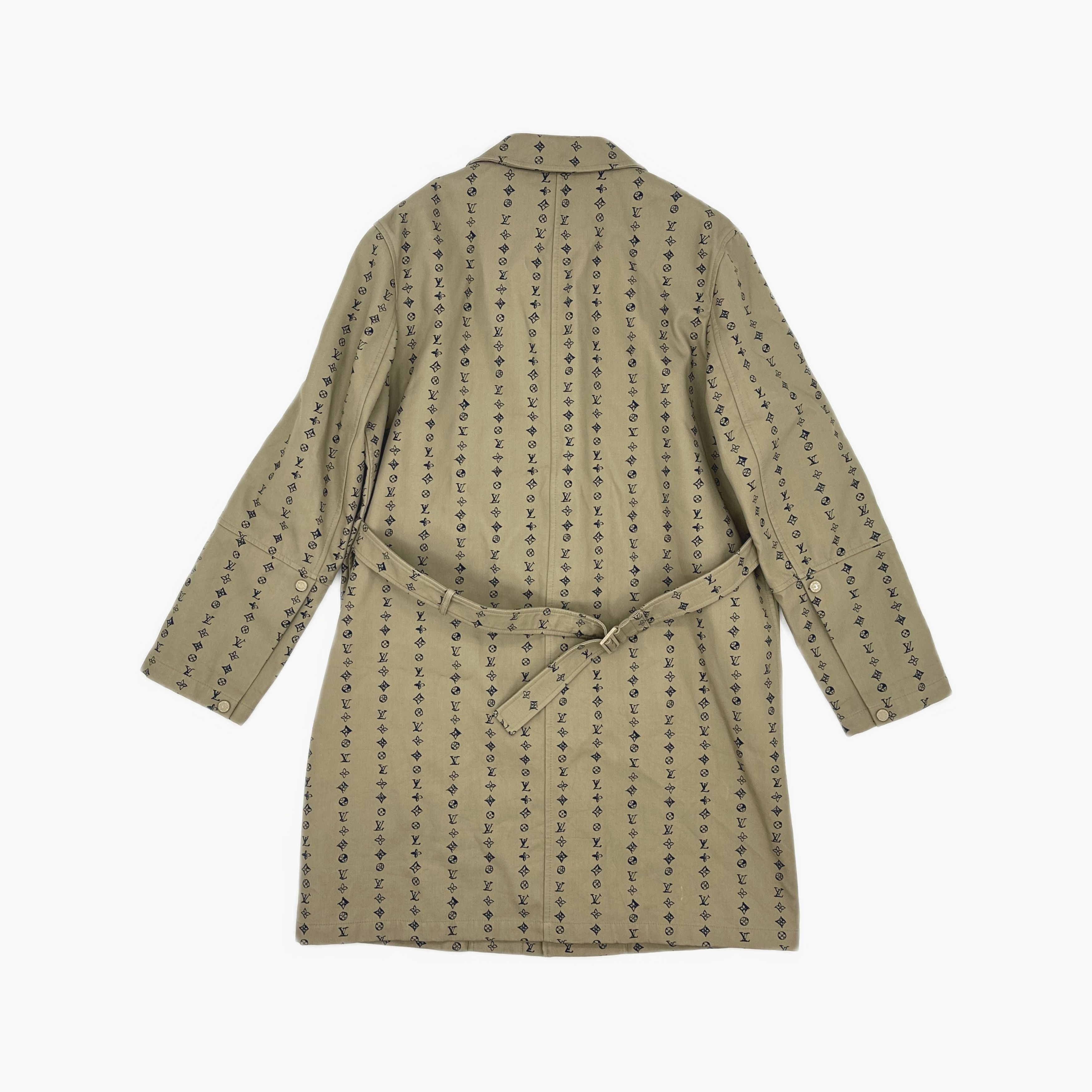 Louis Vuitton Louis Vuitton Monogram Print Long Coat 52 Size US L / EU 52-54 / 3 - 2 Thumbnail