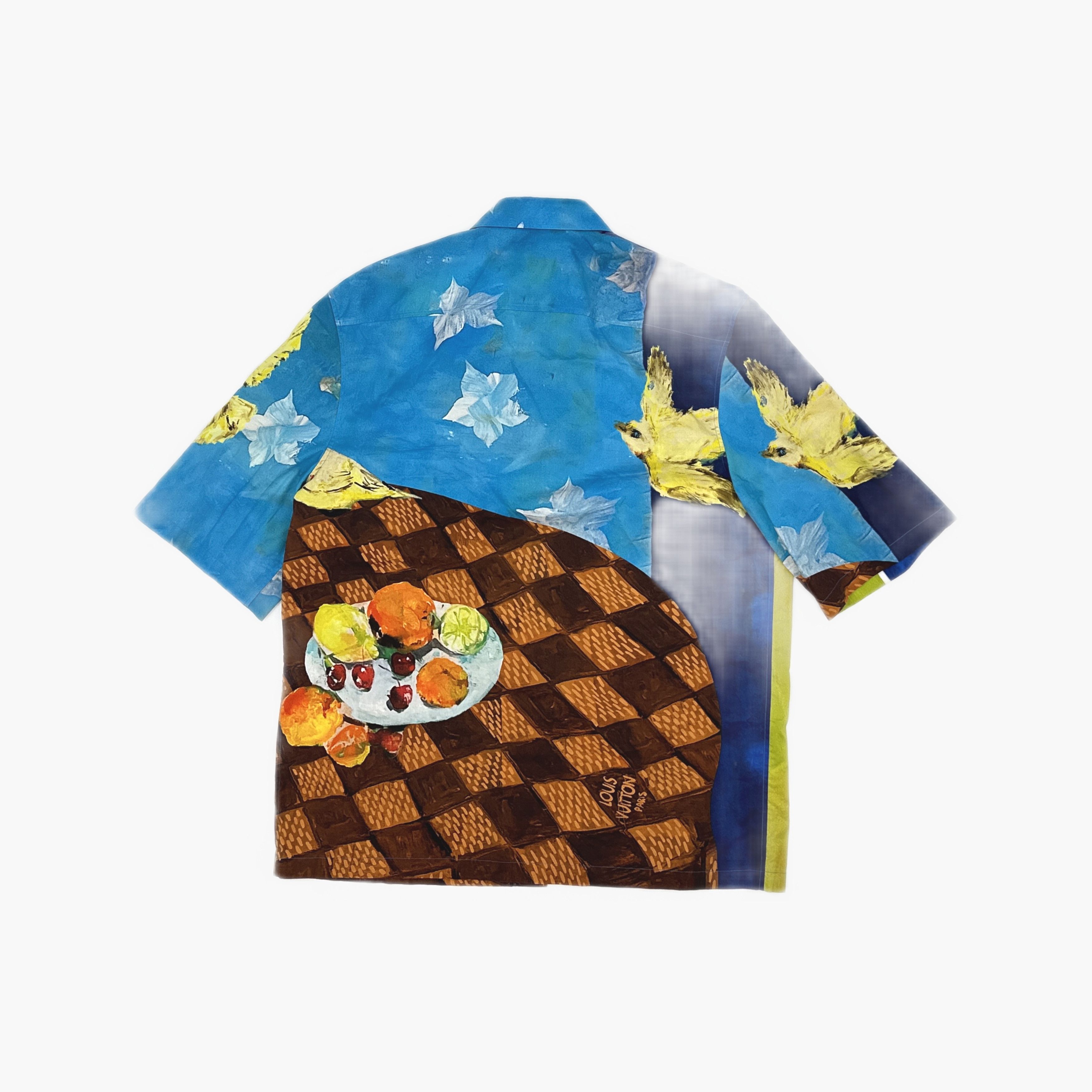 Louis Vuitton Louis Vuitton FW23 Bird Print Short Sleeve Shirt S Size US S / EU 44-46 / 1 - 2 Thumbnail