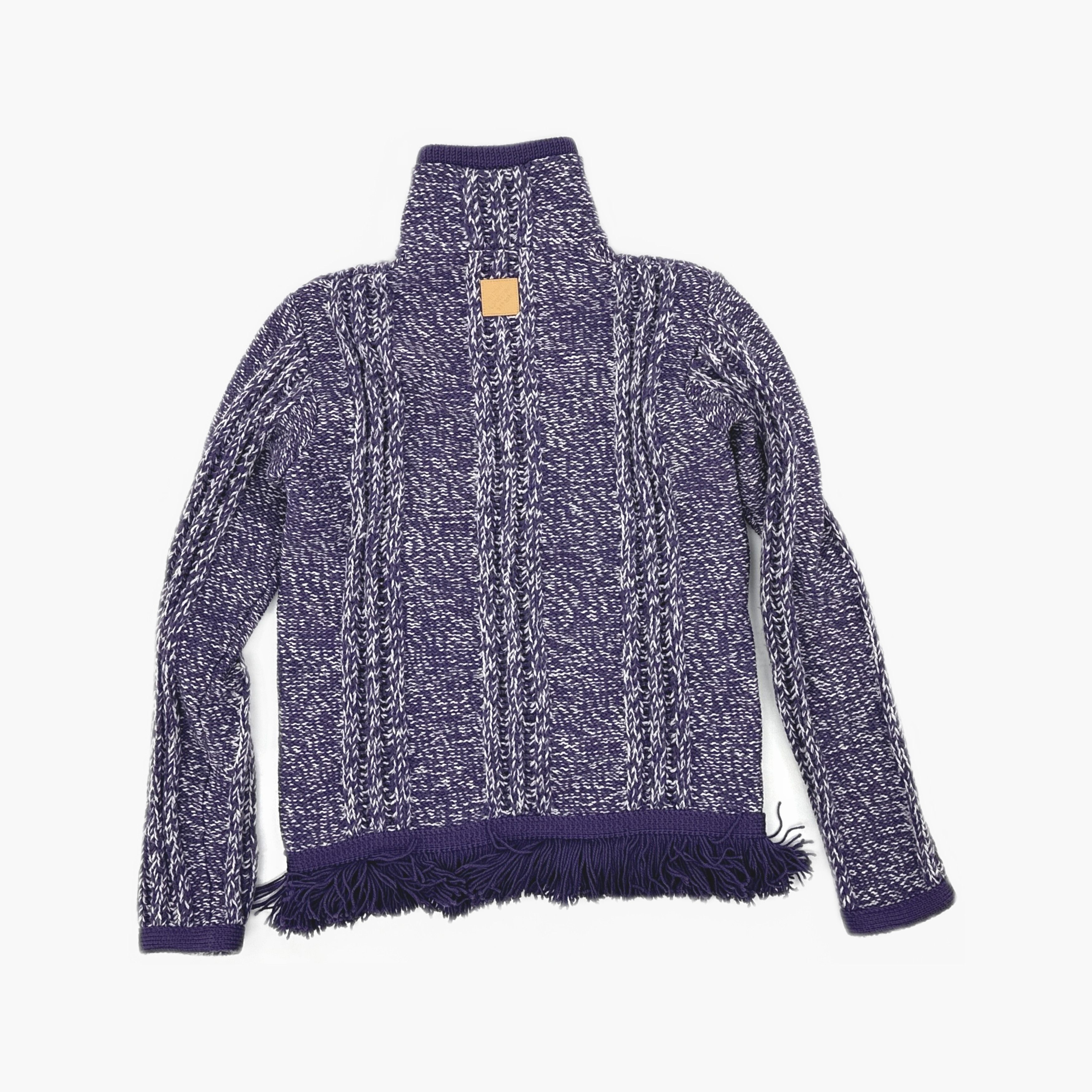 Louis Vuitton Louis Vuitton Striped Jacquard Zip Sweater XS Size US XS / EU 42 / 0 - 2 Thumbnail