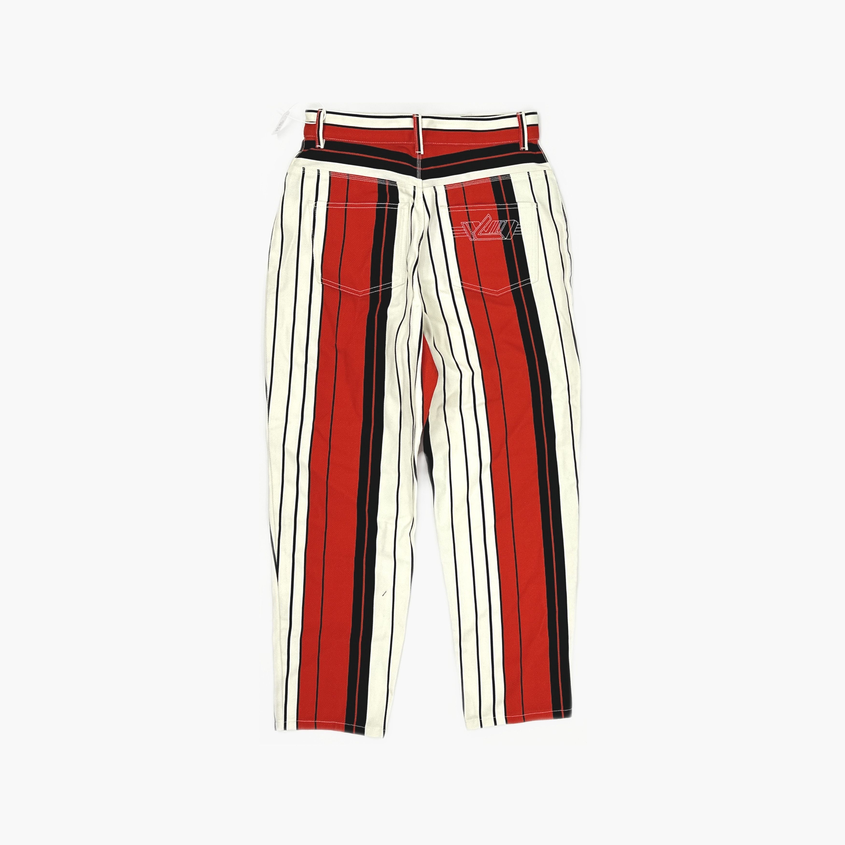 Louis Vuitton Louis Vuitton Striped Tapered Pants 38 Size 27" / US 4 / IT 40 - 2 Thumbnail