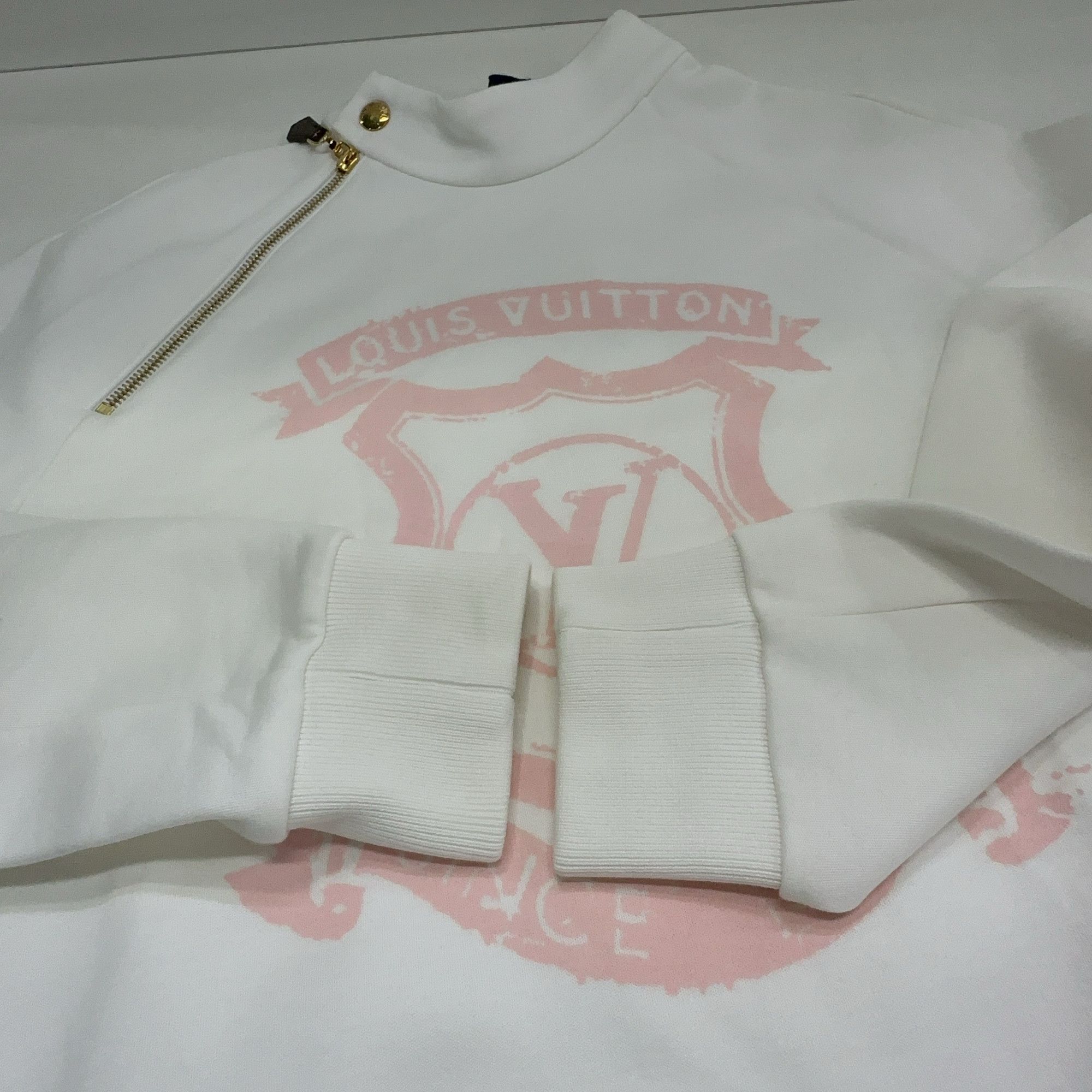 Louis Vuitton Louis Vuitton Pink Logo Zip Sweatshirt Size S Size S / US 4 / IT 40 - 9 Thumbnail