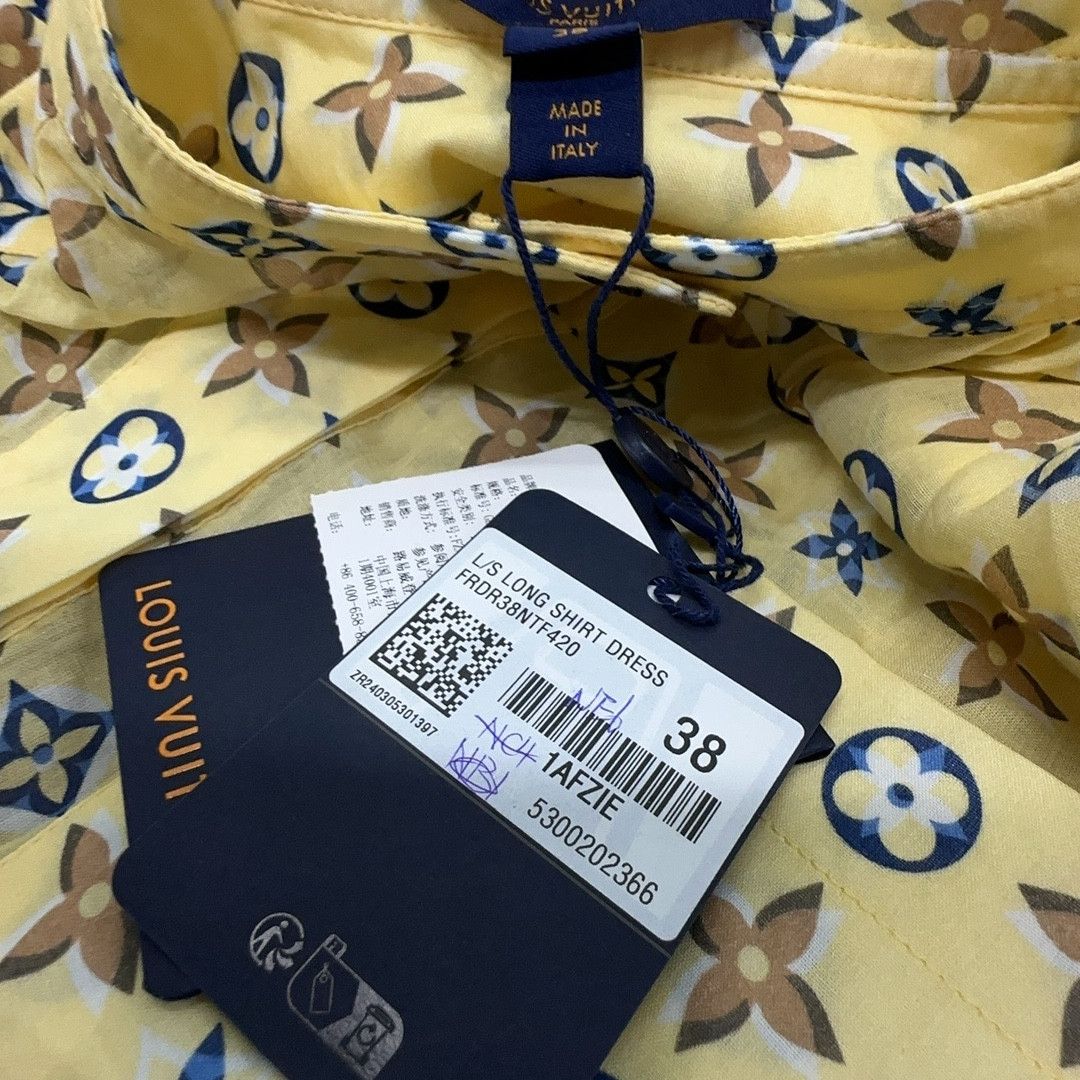 Louis Vuitton Louis Vuitton Monogram Print Shirt Dress FR 38 Size S / US 4 / IT 40 - 5 Thumbnail