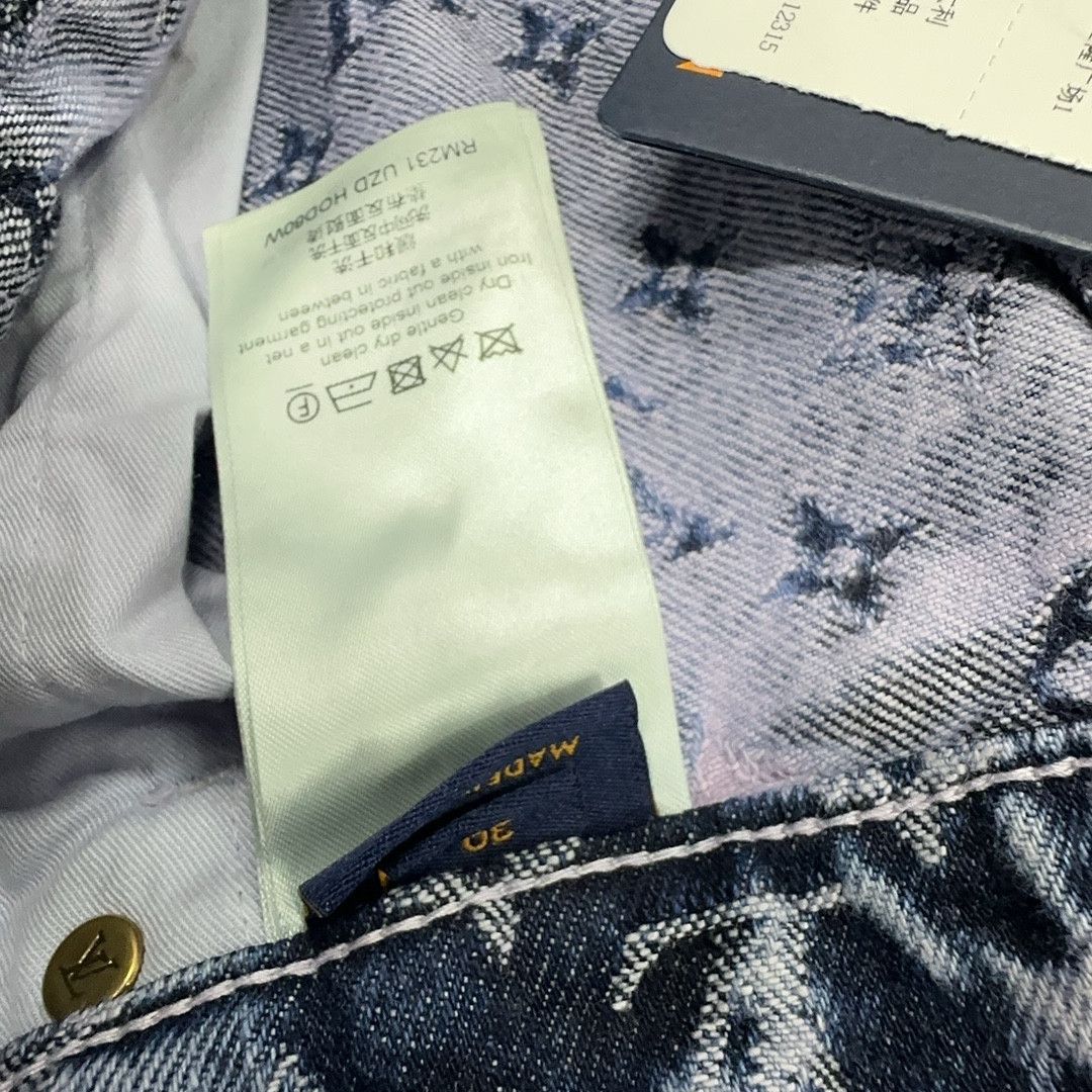Louis Vuitton Louis Vuitton Monogram Fringed Carpenter Jeans 30 Size US 30 / EU 46 - 4 Thumbnail