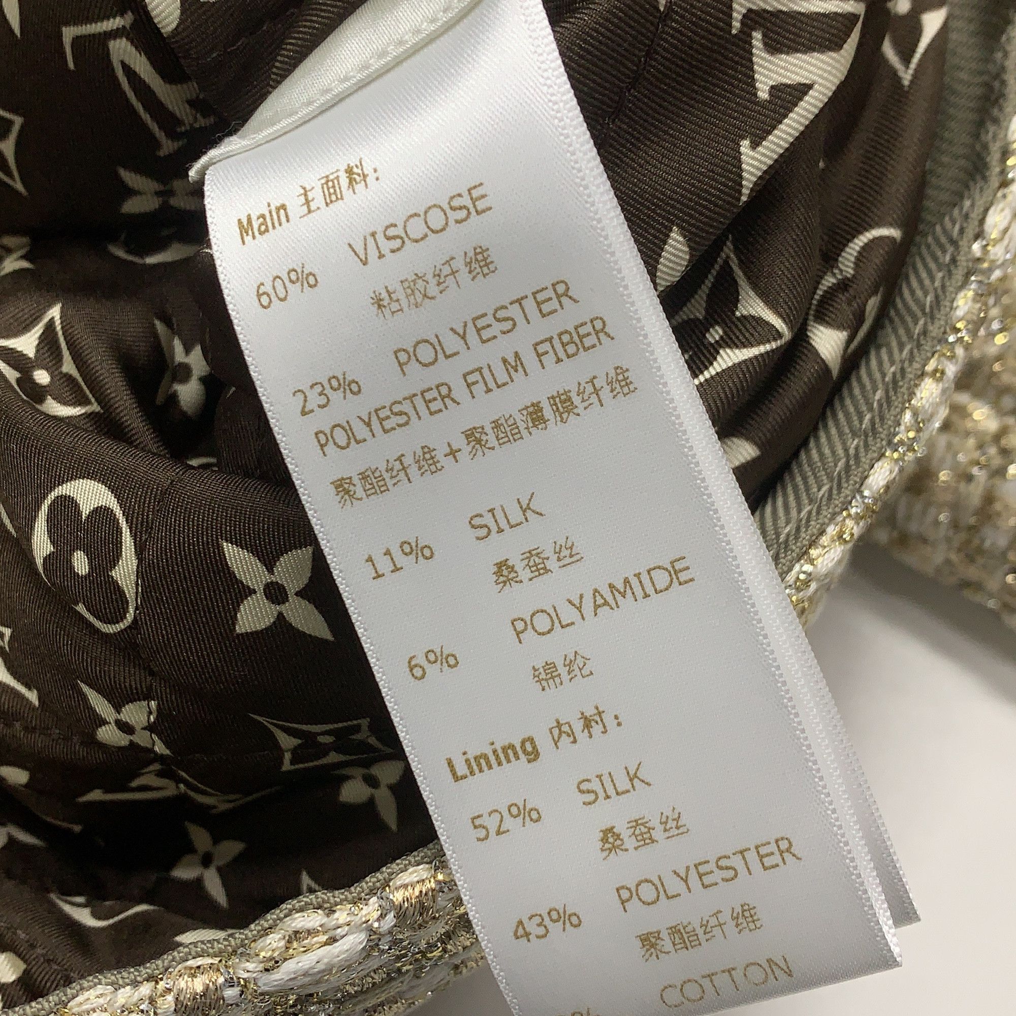 Louis Vuitton Louis Vuitton Tweed Pocket Zip-Up Jacket FR 34 Size XS / US 0-2 / IT 36-38 - 4 Thumbnail