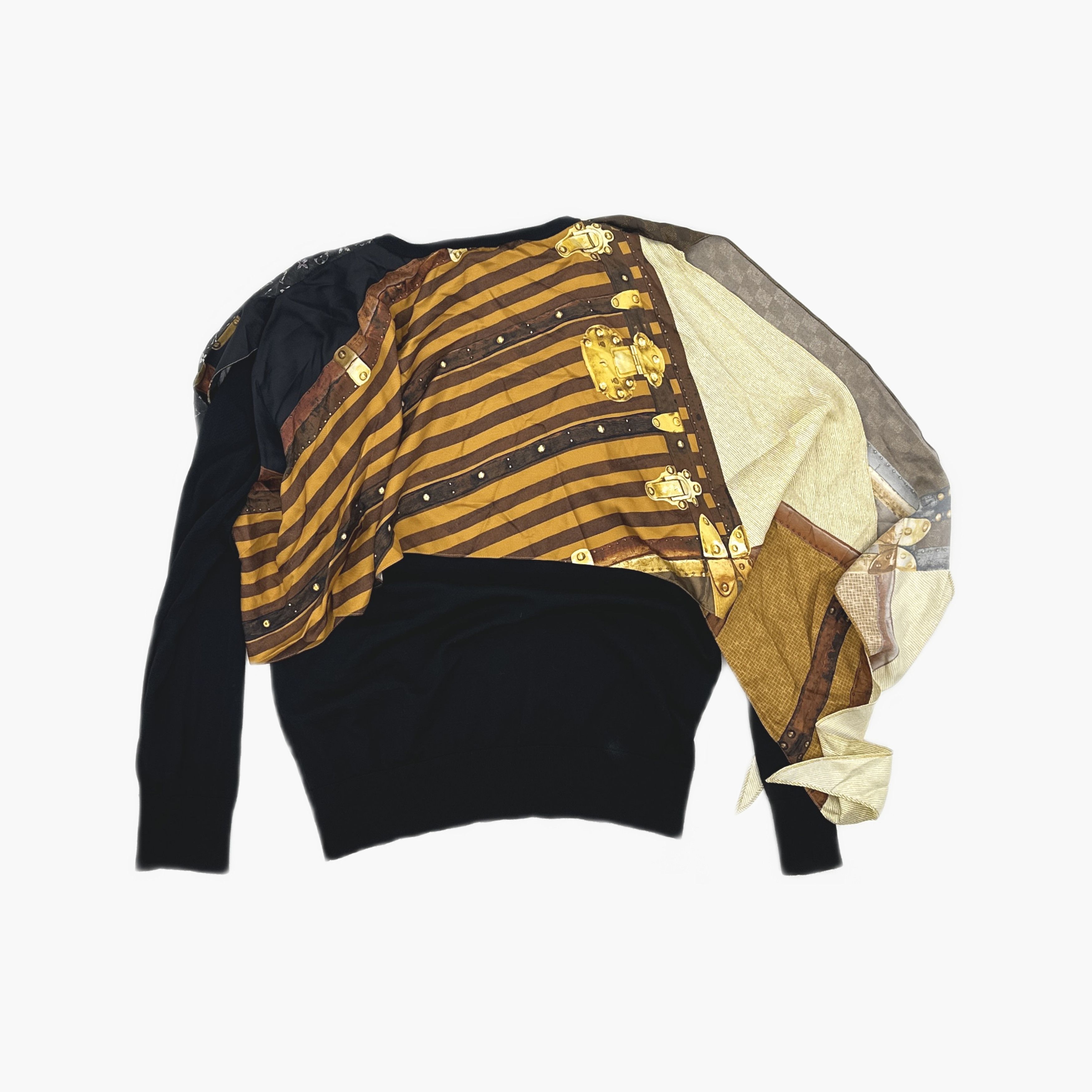 Louis Vuitton Louis Vuitton Trunk Print Silk Blend Sweater M Size M / US 6-8 / IT 42-44 - 2 Thumbnail