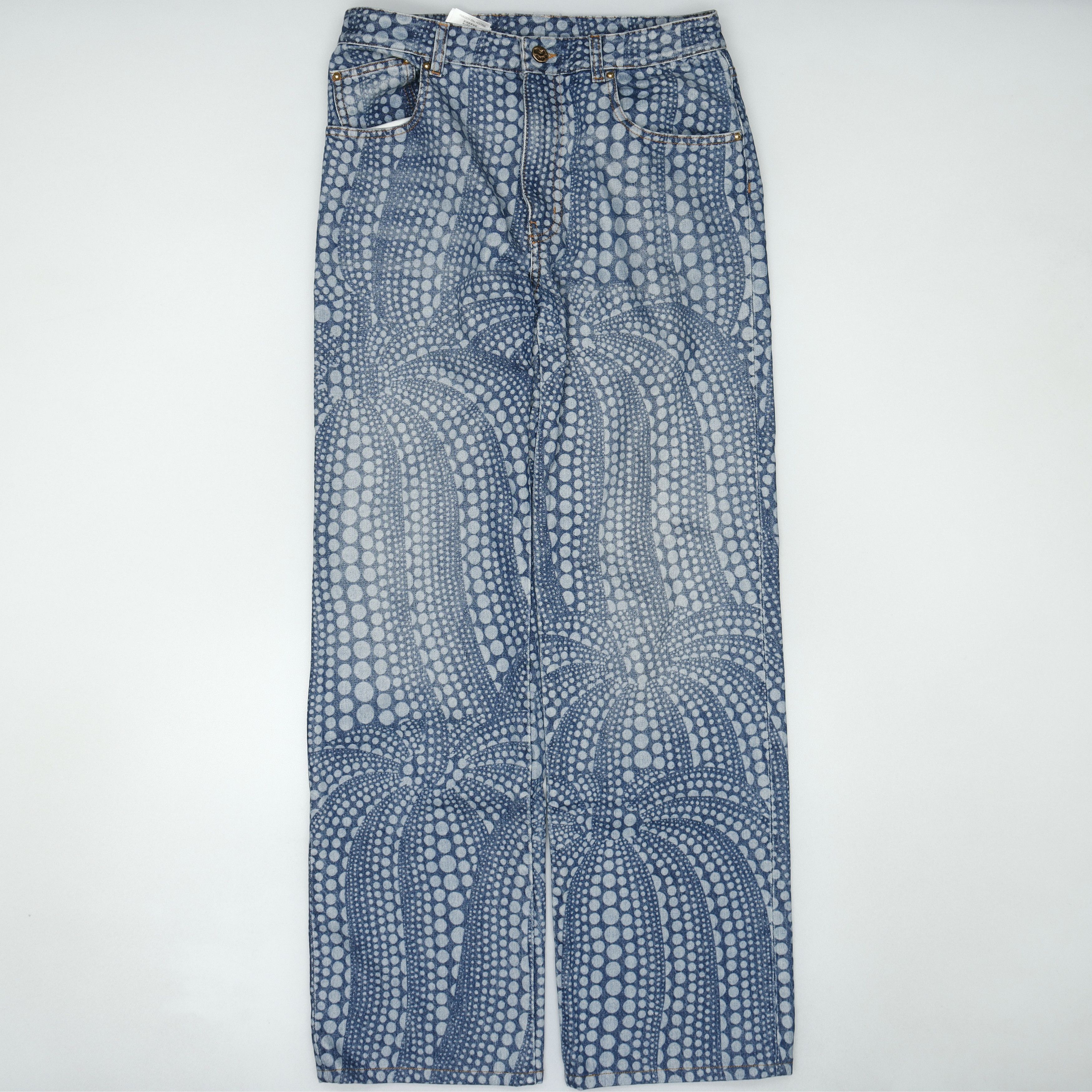 Louis Vuitton Louis Vuitton x Yayoi Kusama Pumpkin Print Jeans 29 Size US 29 - 2 Thumbnail