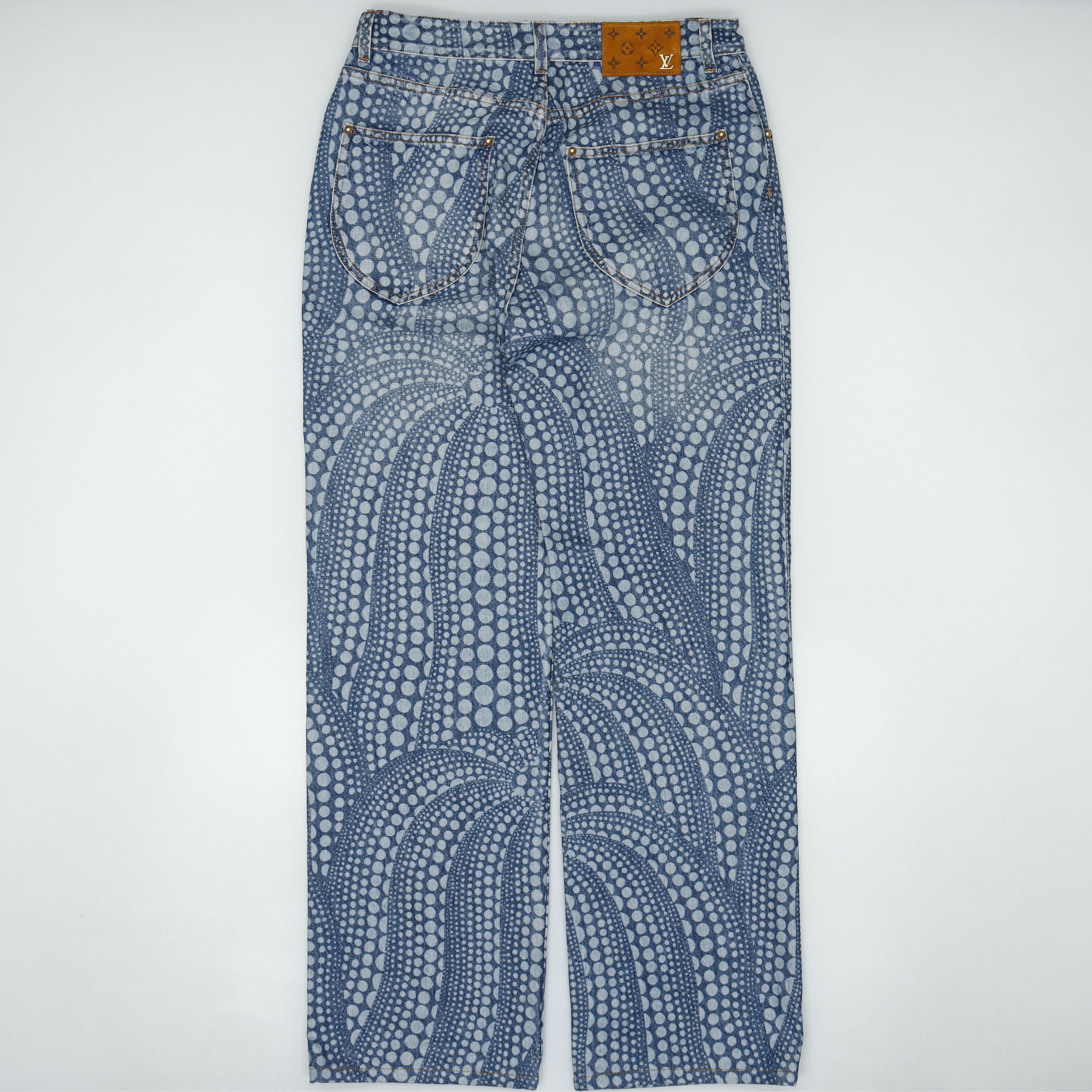 Louis Vuitton Louis Vuitton x Yayoi Kusama Pumpkin Print Jeans 29 Size US 29 - 3 Thumbnail