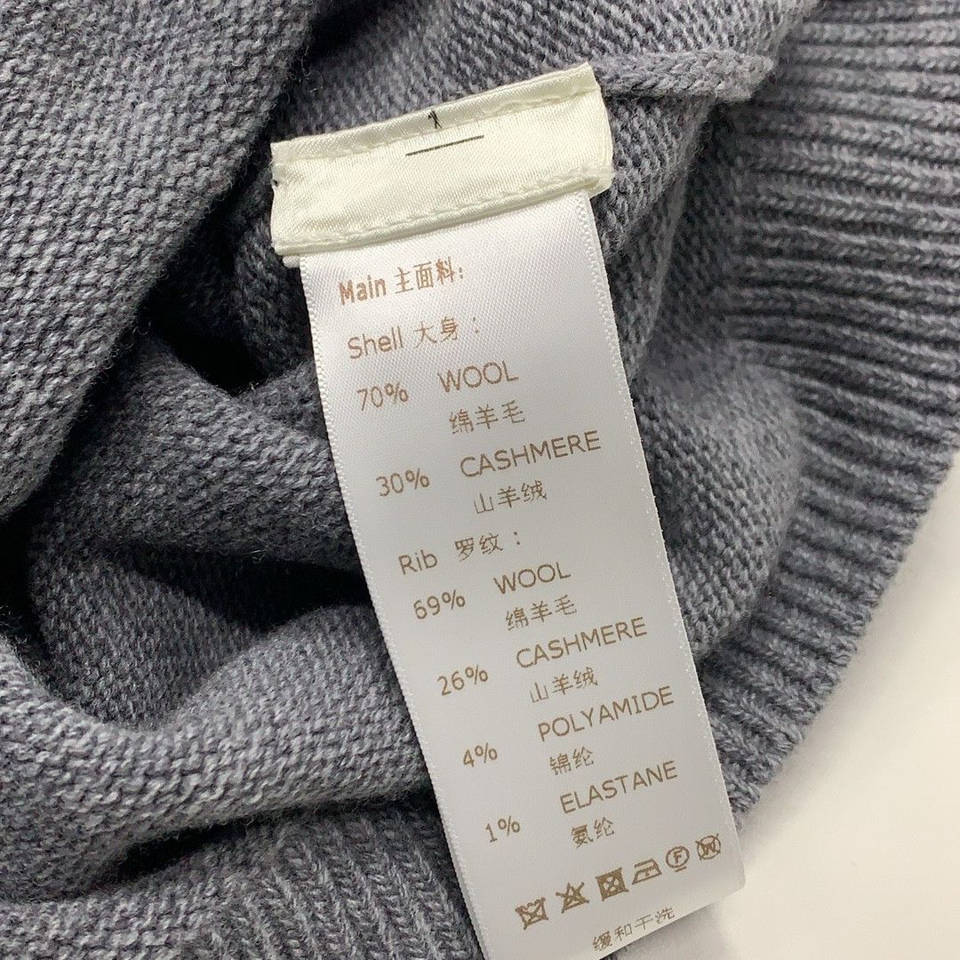 Louis Vuitton Louis Vuitton Logo Embroidered Wool Cashmere Sweater S Size S / US 4 / IT 40 - 4 Thumbnail
