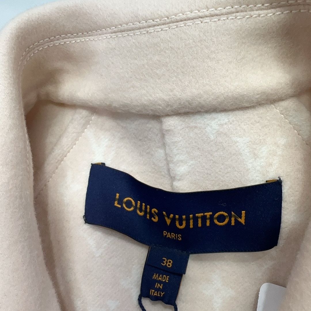Louis Vuitton Louis Vuitton Pink Wool-Silk Belted Coat FR 38 Size S / US 4 / IT 40 - 3 Thumbnail