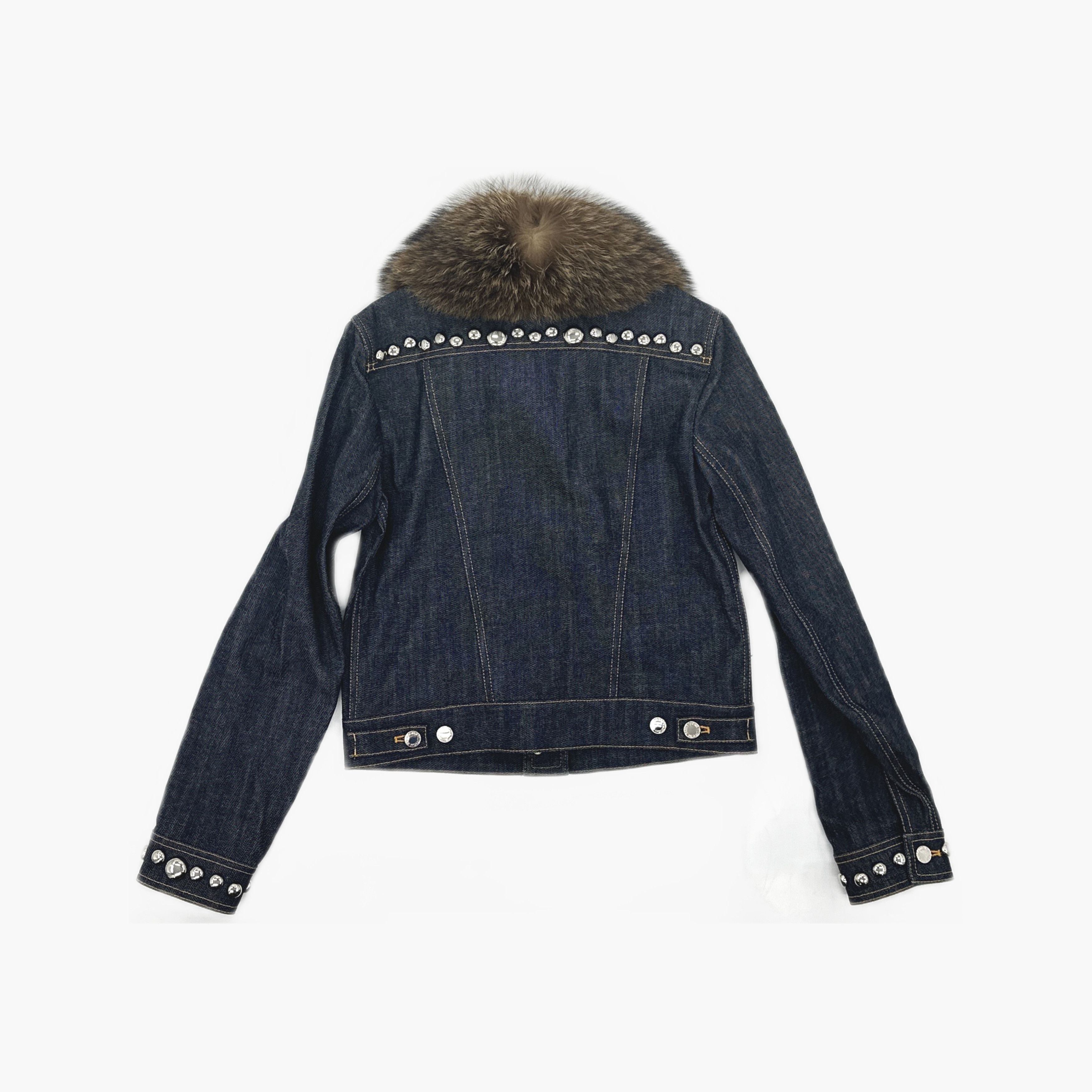 Louis Vuitton Louis Vuitton Fur Collar Denim Jacket 34 Size XS / US 0-2 / IT 36-38 - 2 Thumbnail