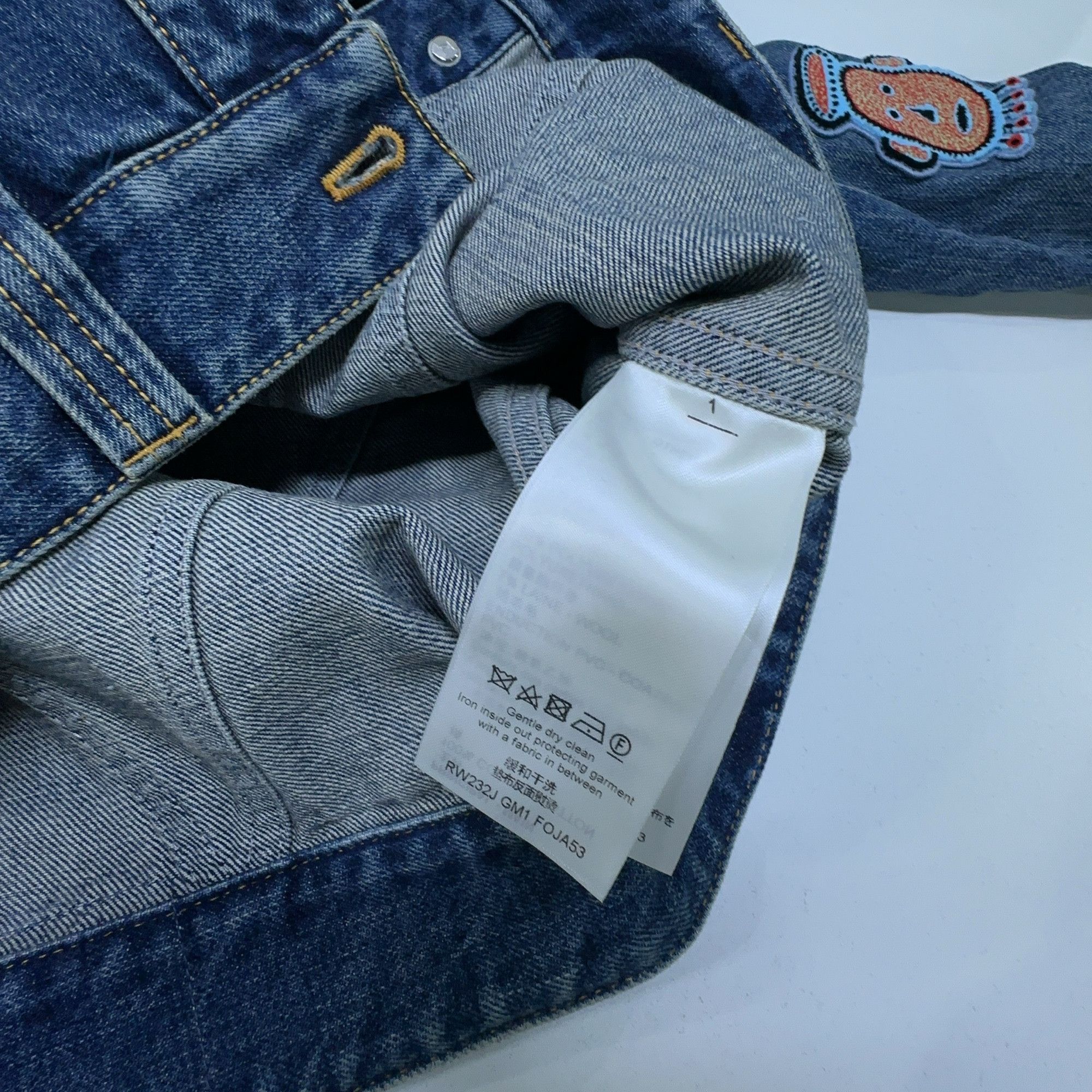Louis Vuitton Louis Vuitton x Yayoi Kusama Patch Denim Jacket 34 Size XS / US 0-2 / IT 36-38 - 3 Thumbnail