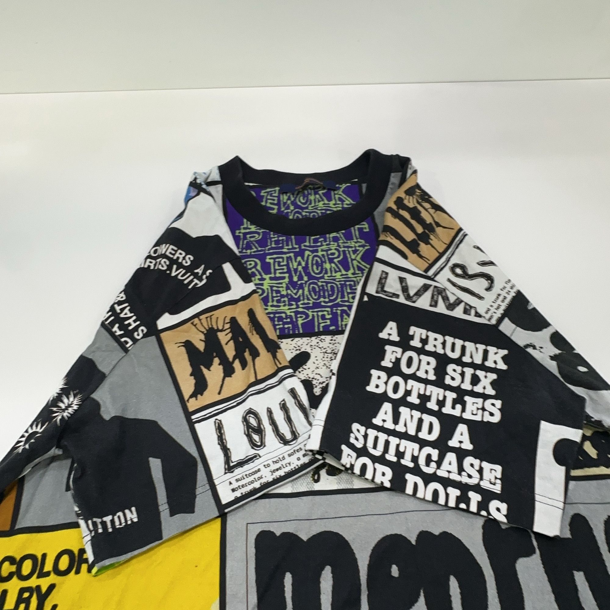 Louis Vuitton Louis Vuitton FW23 Graphic Patchwork T-Shirt L Size US L / EU 52-54 / 3 - 7 Thumbnail