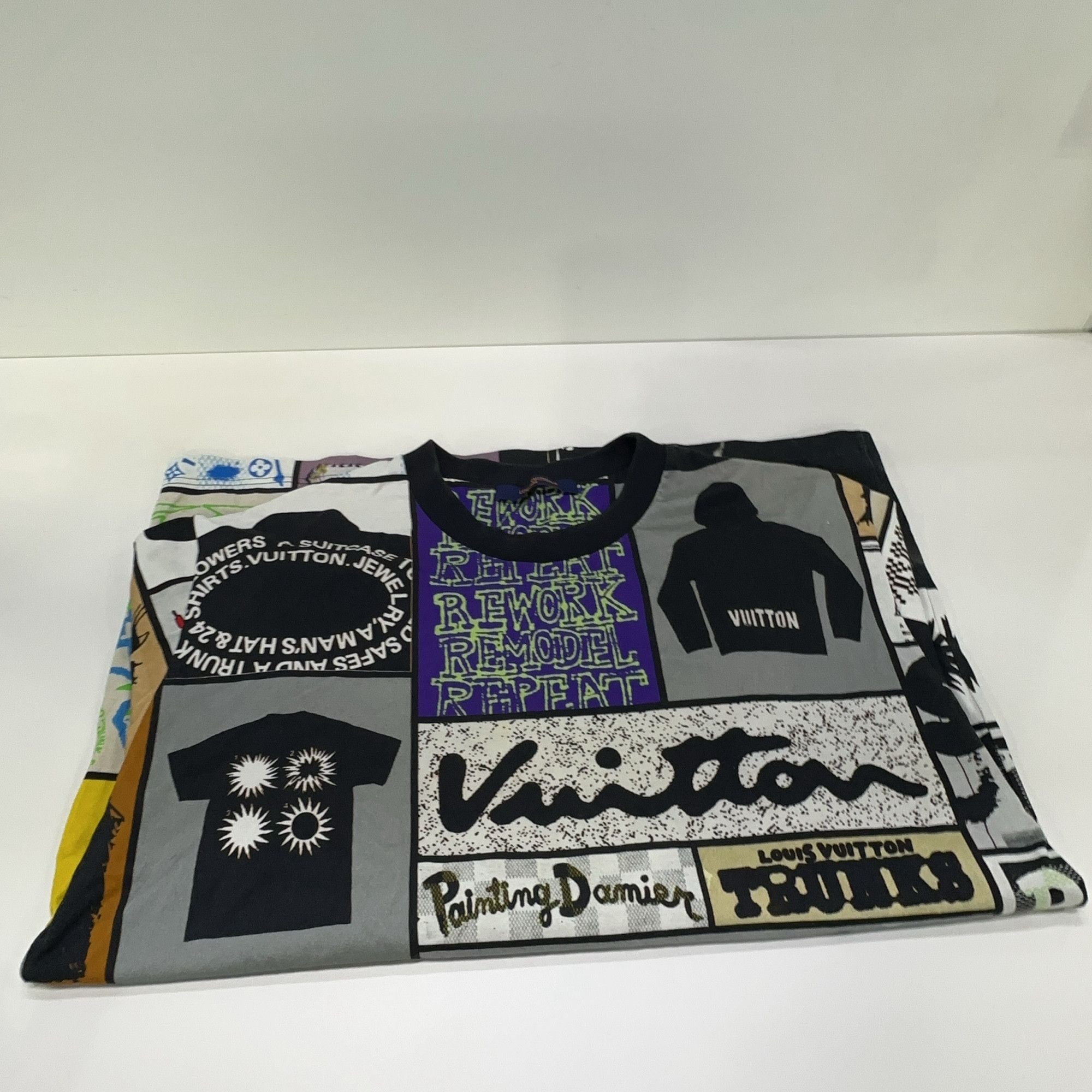 Louis Vuitton Louis Vuitton FW23 Graphic Patchwork T-Shirt L Size US L / EU 52-54 / 3 - 9 Thumbnail