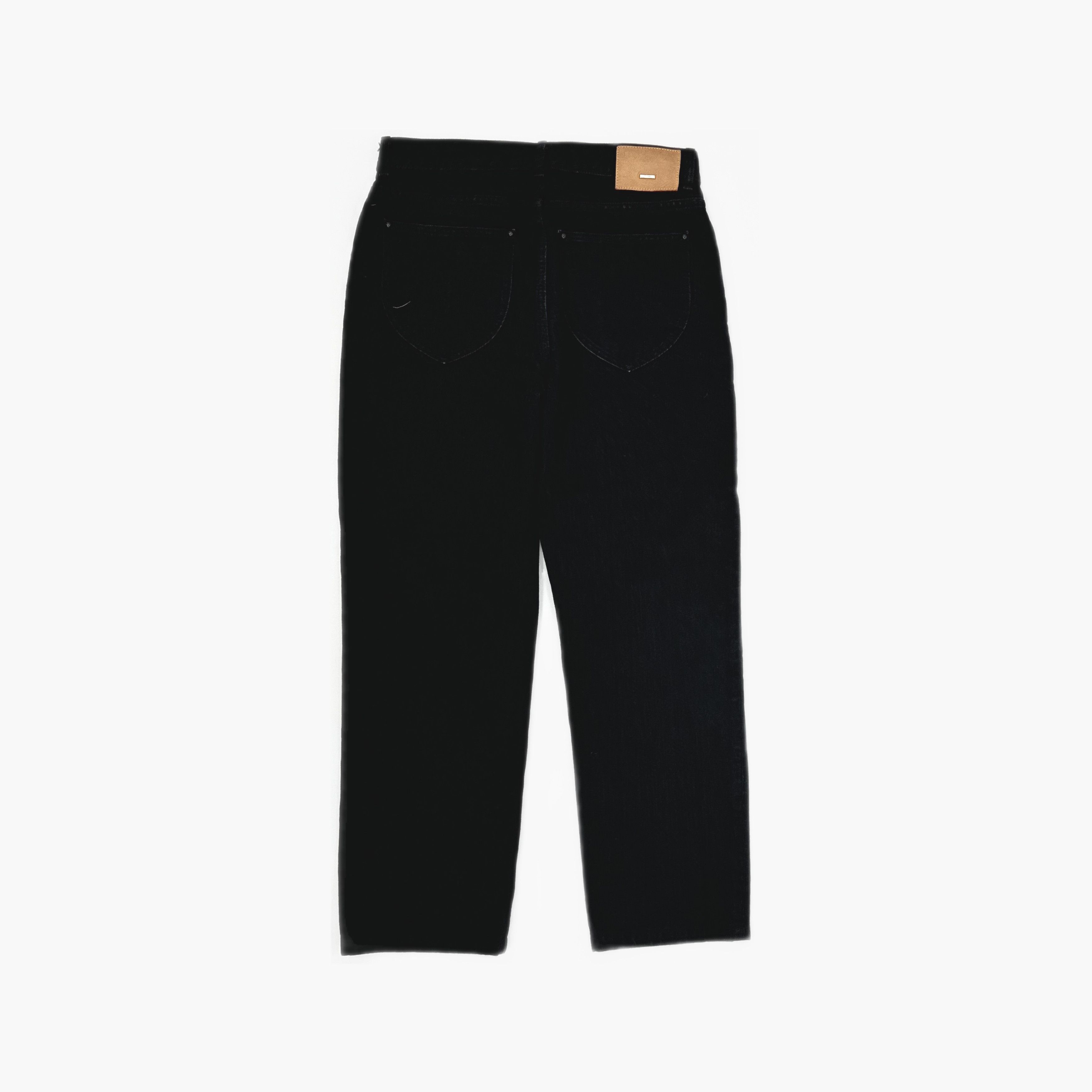Louis Vuitton Louis Vuitton Solid Black Denim Jeans Size 30 Size US 30 / EU 46 - 2 Thumbnail