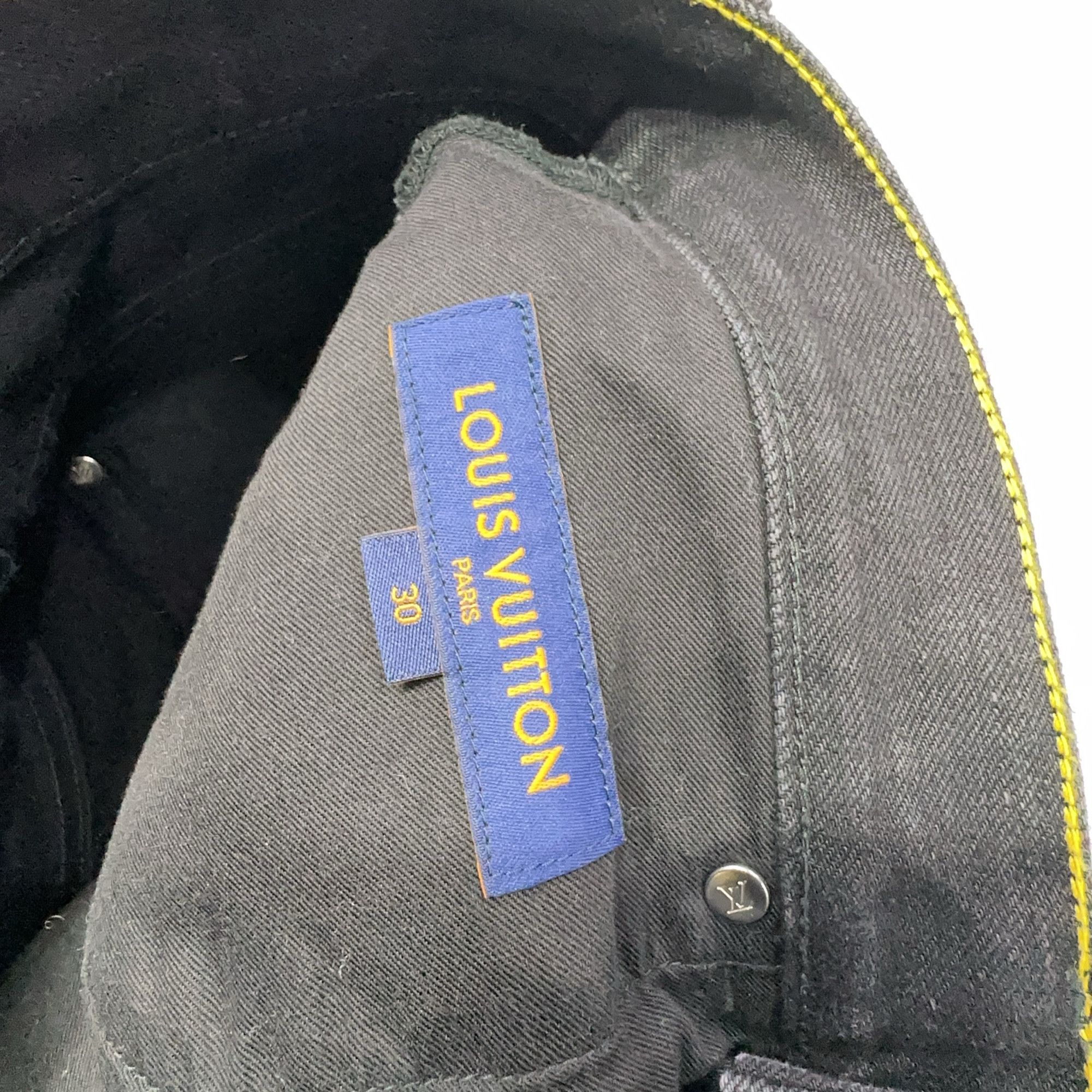 Louis Vuitton Louis Vuitton Solid Black Denim Jeans Size 30 Size US 30 / EU 46 - 3 Thumbnail