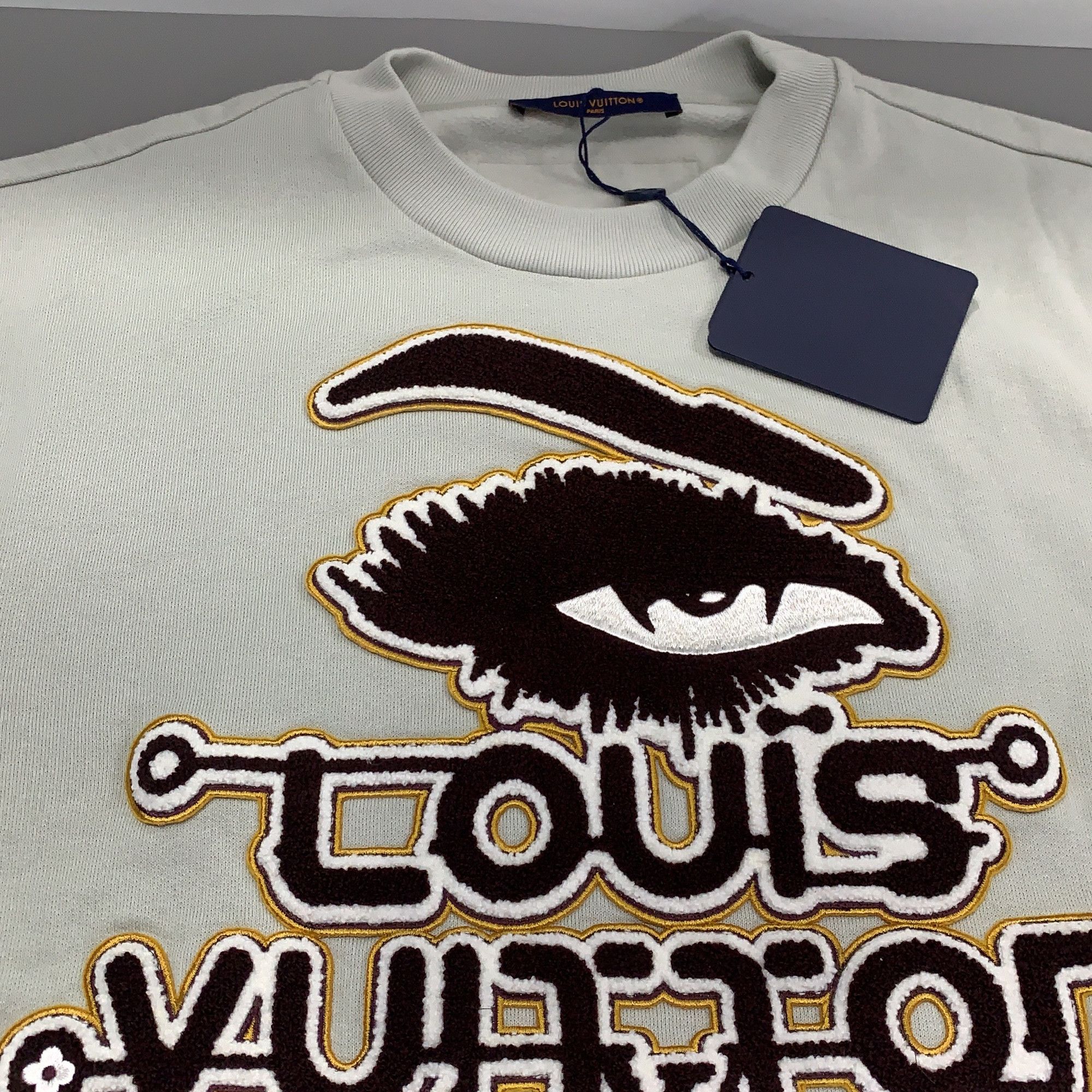 Louis Vuitton Louis Vuitton Embroidered Logo Sweatshirt L Size US L / EU 52-54 / 3 - 7 Thumbnail