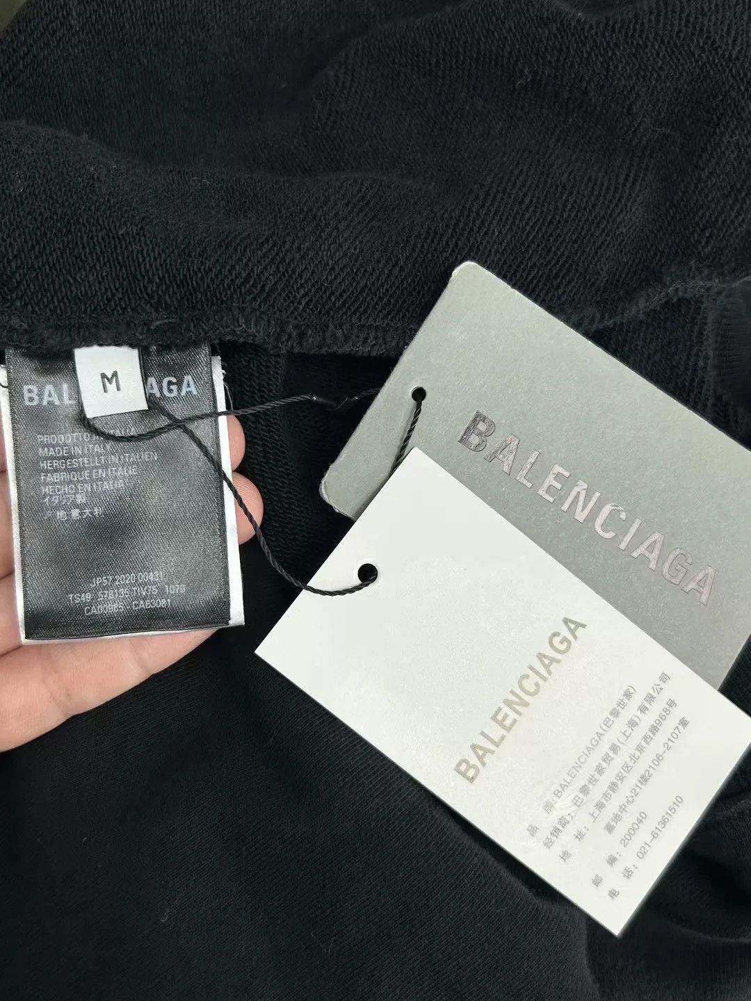 Balenciaga Balenciaga Crew Logo Graphic Hoodie Black M Size US M / EU 48-50 / 2 - 5 Thumbnail
