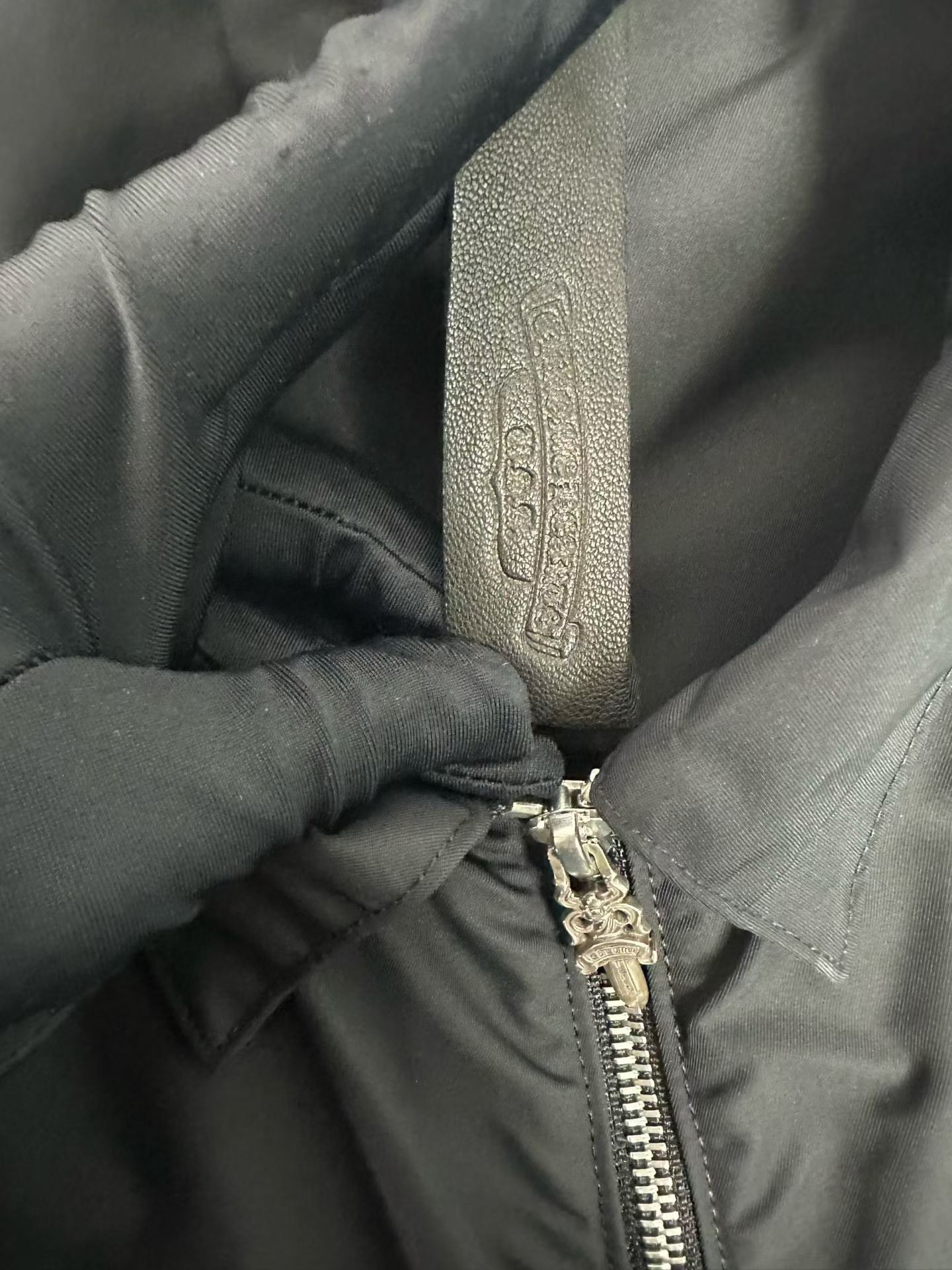 Chrome Hearts Chrome Hearts Leather Patch Zip Shirt Size L Size US L / EU 52-54 / 3 - 5 Thumbnail