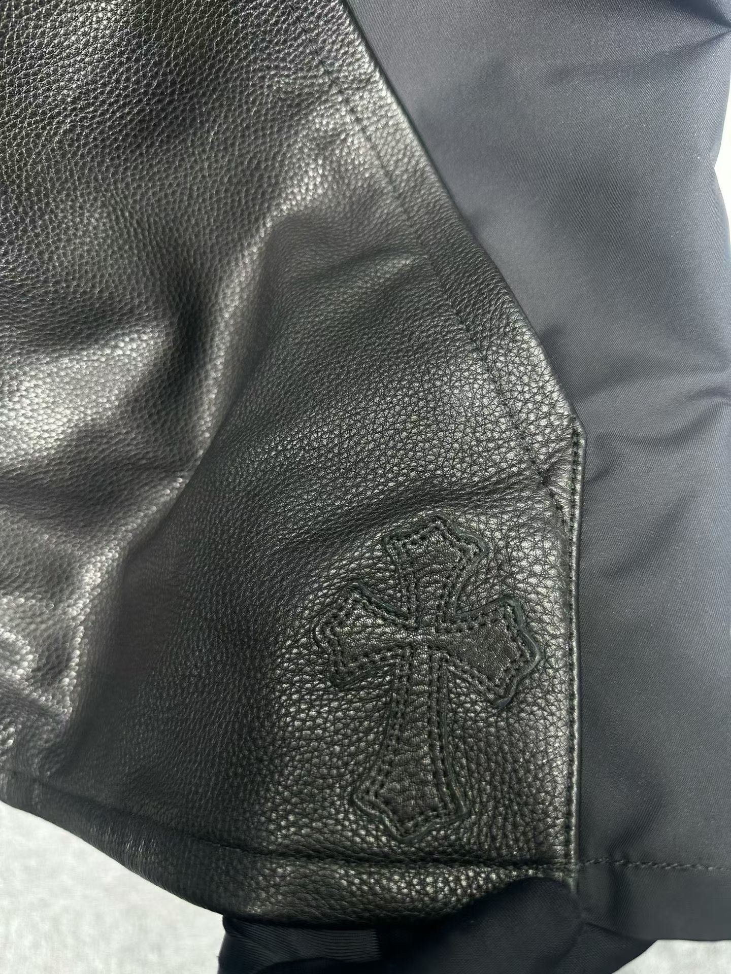 Chrome Hearts Chrome Hearts Leather Patch Zip Shirt Size L Size US L / EU 52-54 / 3 - 4 Thumbnail