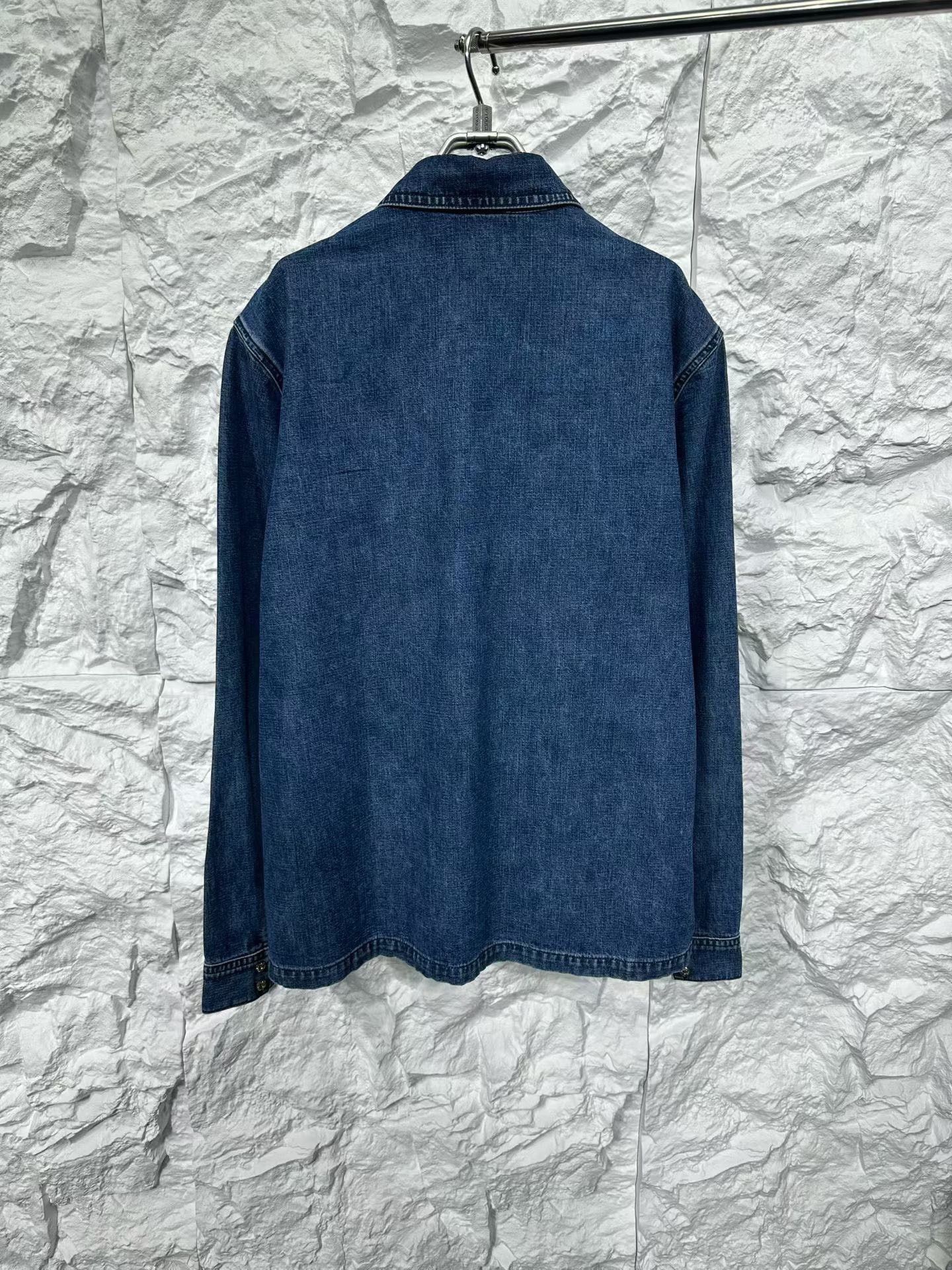 Chrome Hearts Chrome Hearts Cross Patch Denim Shirt Size L Size US L / EU 52-54 / 3 - 3 Thumbnail