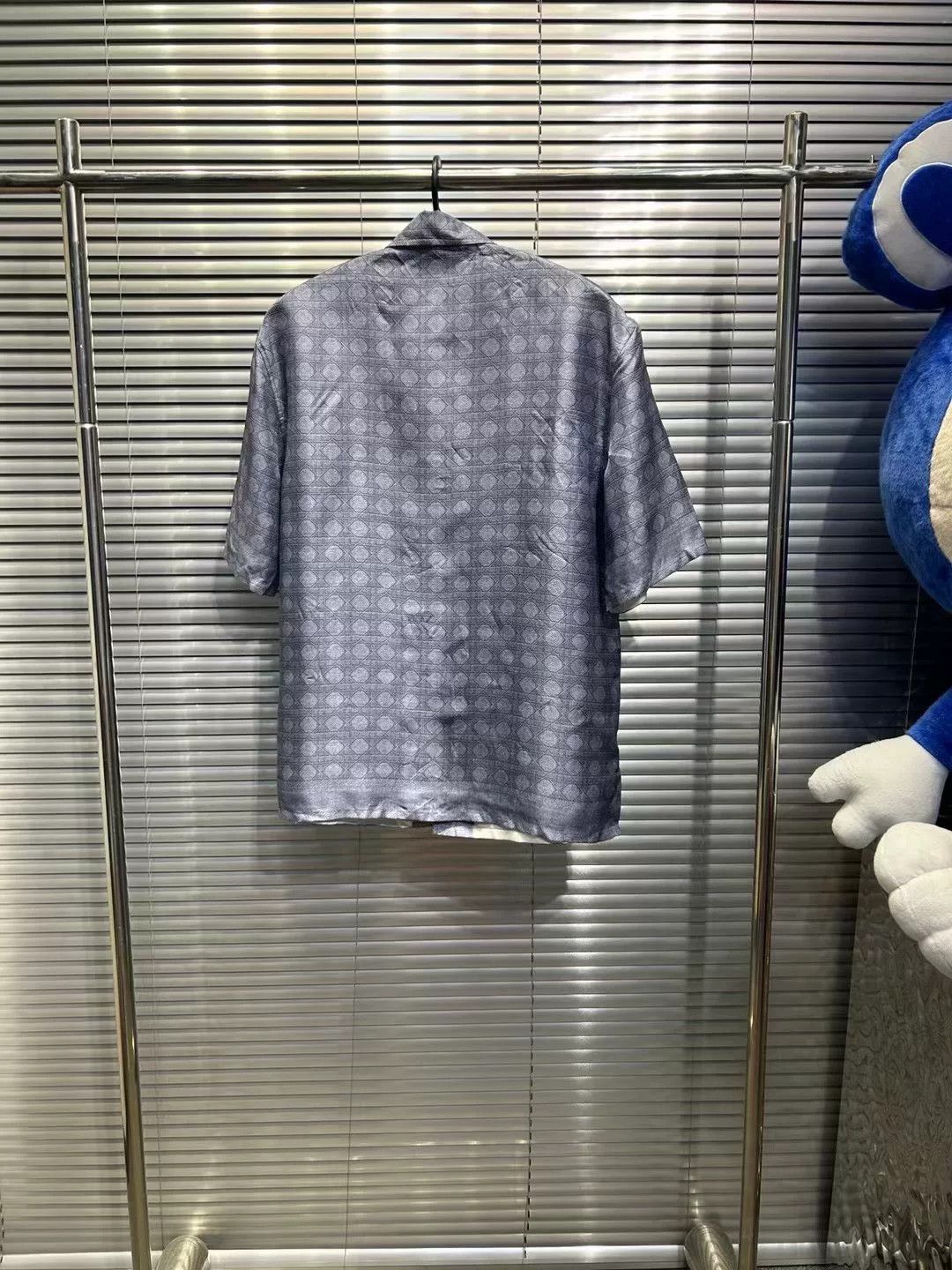 Dior Dior CD Diamond Monogram Silk Short Sleeve Shirt 39 Size US M / EU 48-50 / 2 - 3 Thumbnail