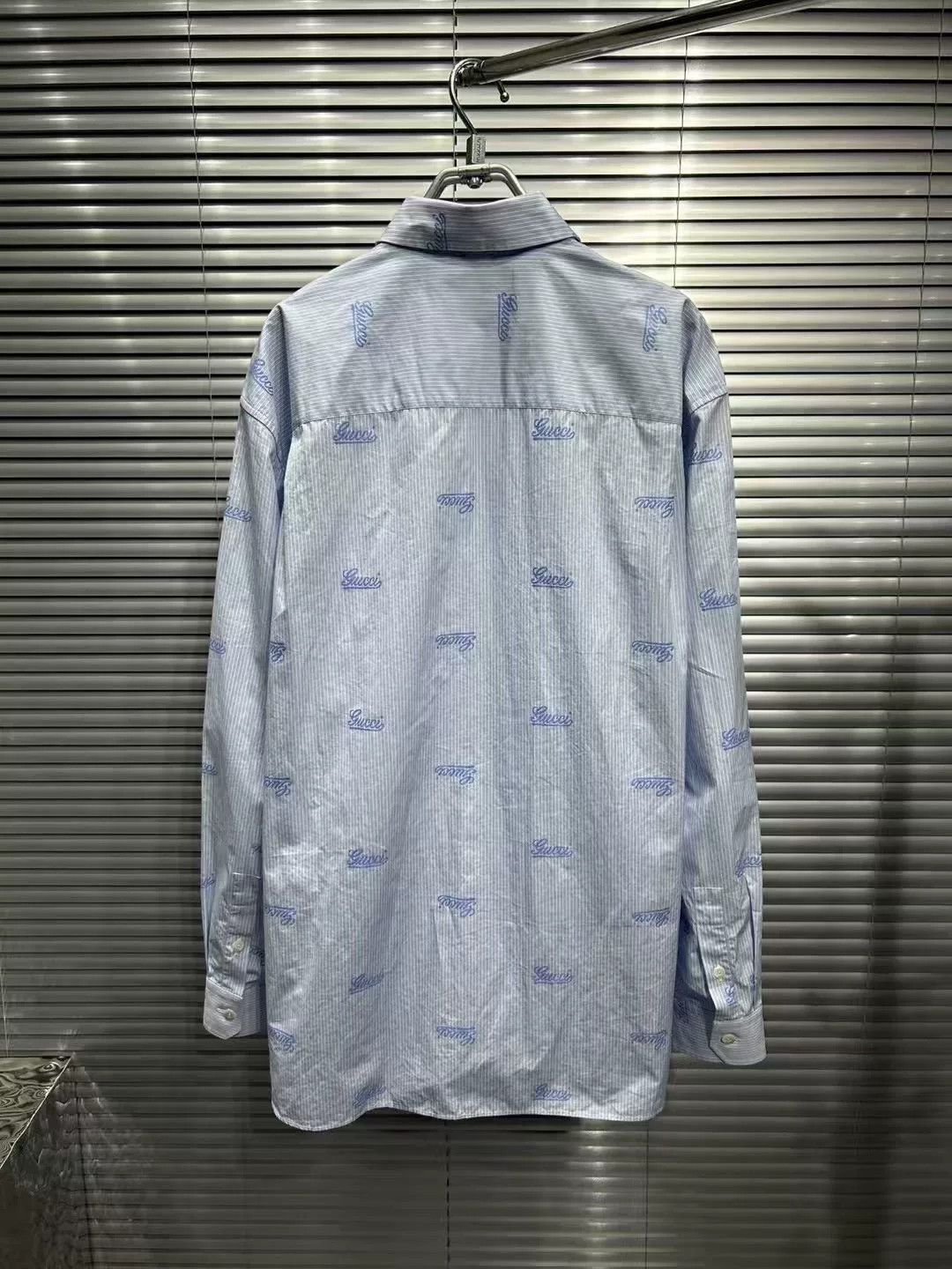 Gucci Gucci Logo Striped Long Sleeve Button Up Shirt 48 Size US M / EU 48-50 / 2 - 3 Thumbnail