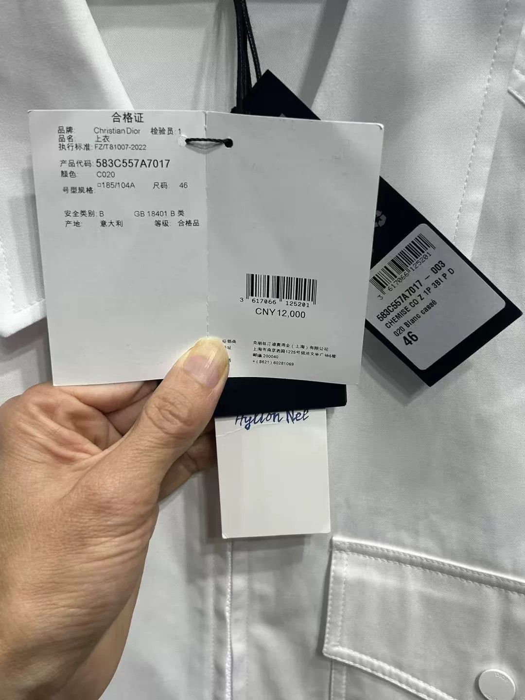 Dior Dior Embroidered Pocket Zip-up Shirt Size 46 Size US S / EU 44-46 / 1 - 4 Thumbnail