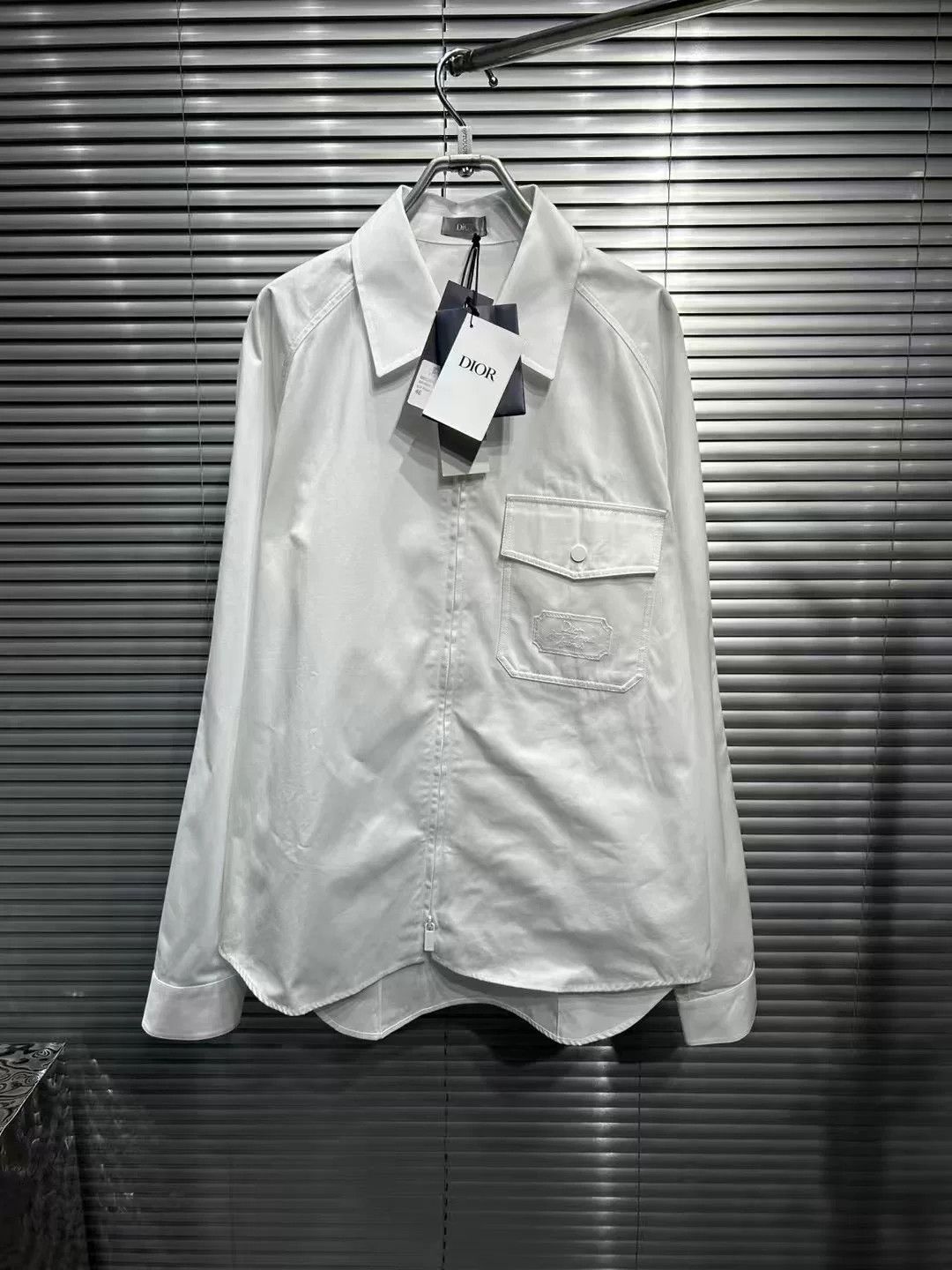 Dior Dior Embroidered Pocket Zip-up Shirt Size 46 Size US S / EU 44-46 / 1 - 2 Thumbnail