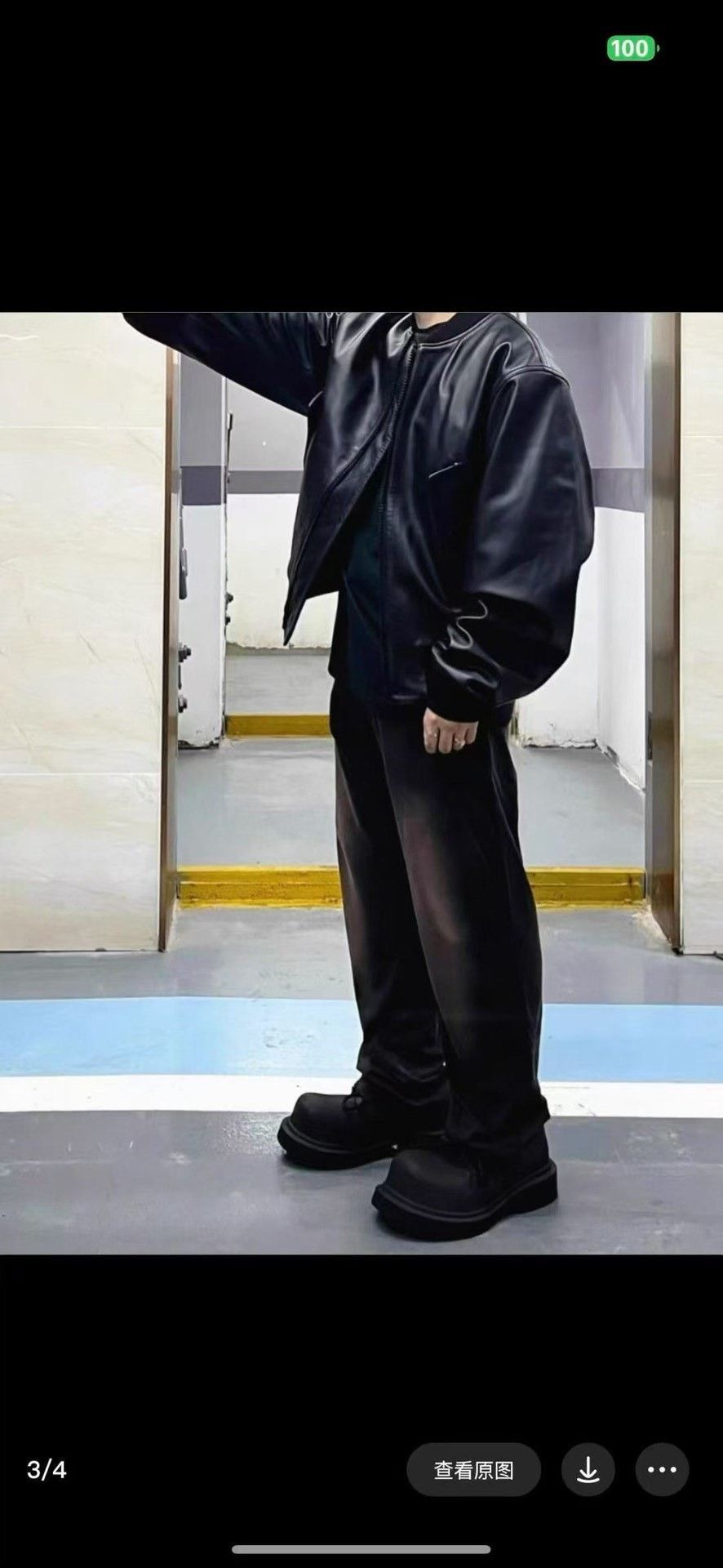 Dries Van Noten Dries Van Noten Back Zip Leather Bomber Jacket Size M Size US M / EU 48-50 / 2 - 6 Thumbnail