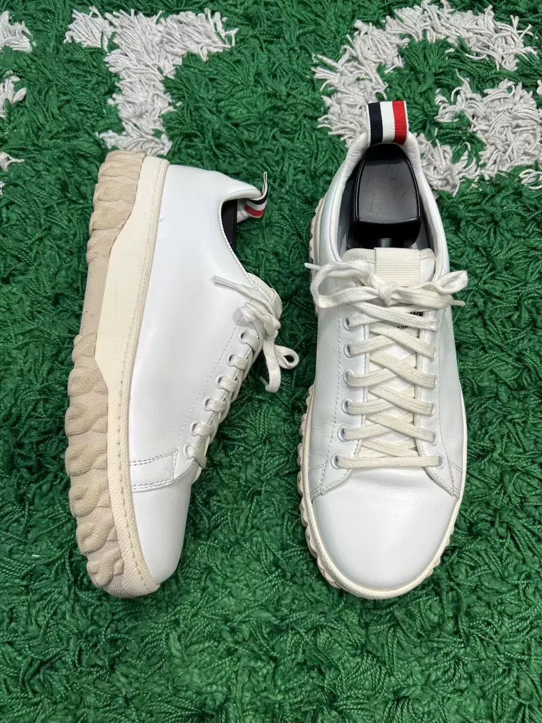 Thom Browne Thom Browne Cable Knit Sole Leather Sneakers EU 41 Size US 8 / EU 41 - 3 Thumbnail