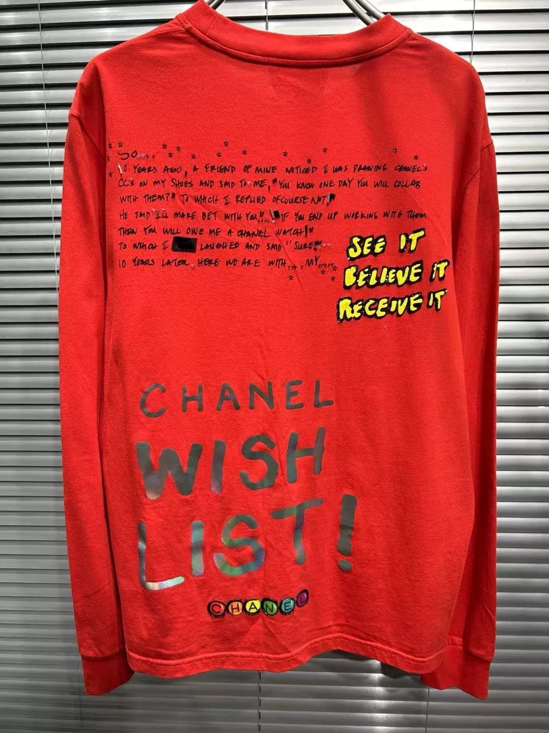 Chanel Chanel x Pharrell Red 3M Reflective Sweatshirt S Size US S / EU 44-46 / 1 - 4 Thumbnail