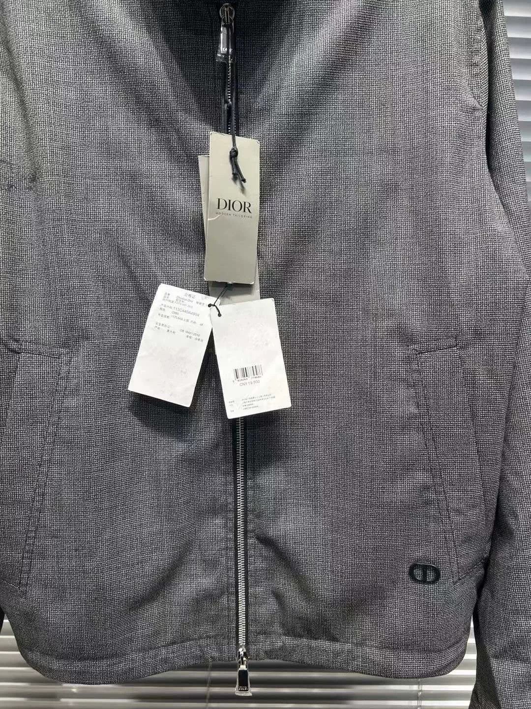 Dior Dior CD Logo Lined Wool Zip Jacket Size 48 Size US M / EU 48-50 / 2 - 4 Thumbnail