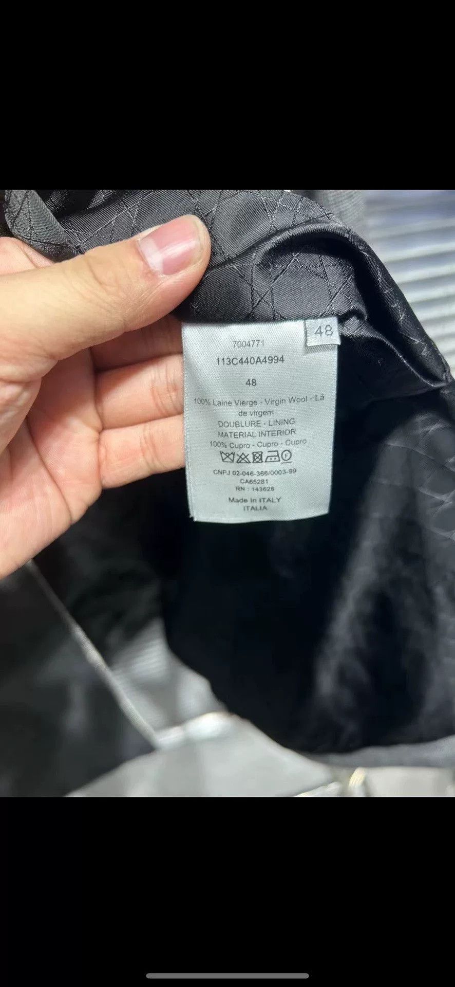 Dior Dior CD Logo Lined Wool Zip Jacket Size 48 Size US M / EU 48-50 / 2 - 6 Thumbnail