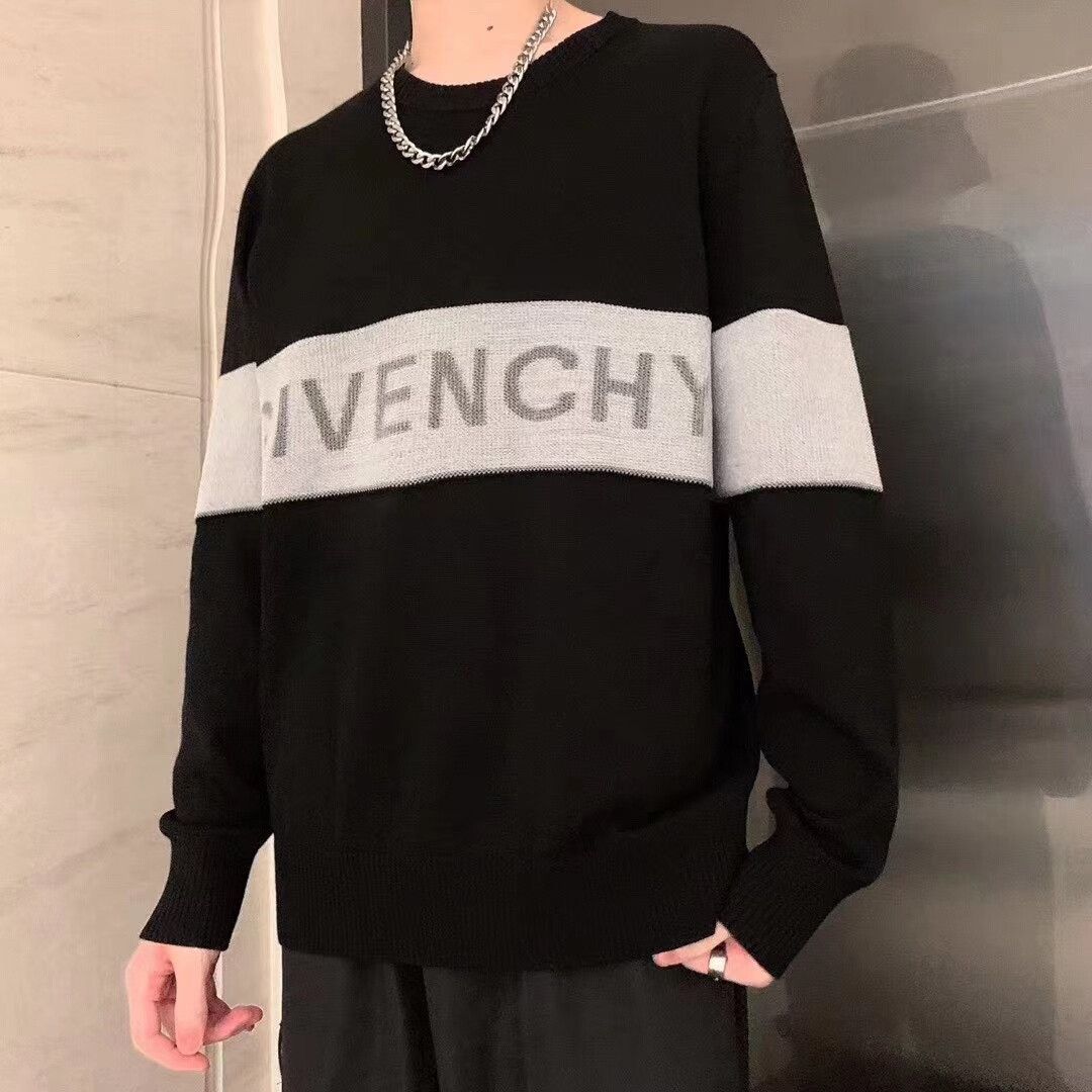 Givenchy Givenchy Logo Knit Wool Sweater L Size US L / EU 52-54 / 3 - 7 Thumbnail