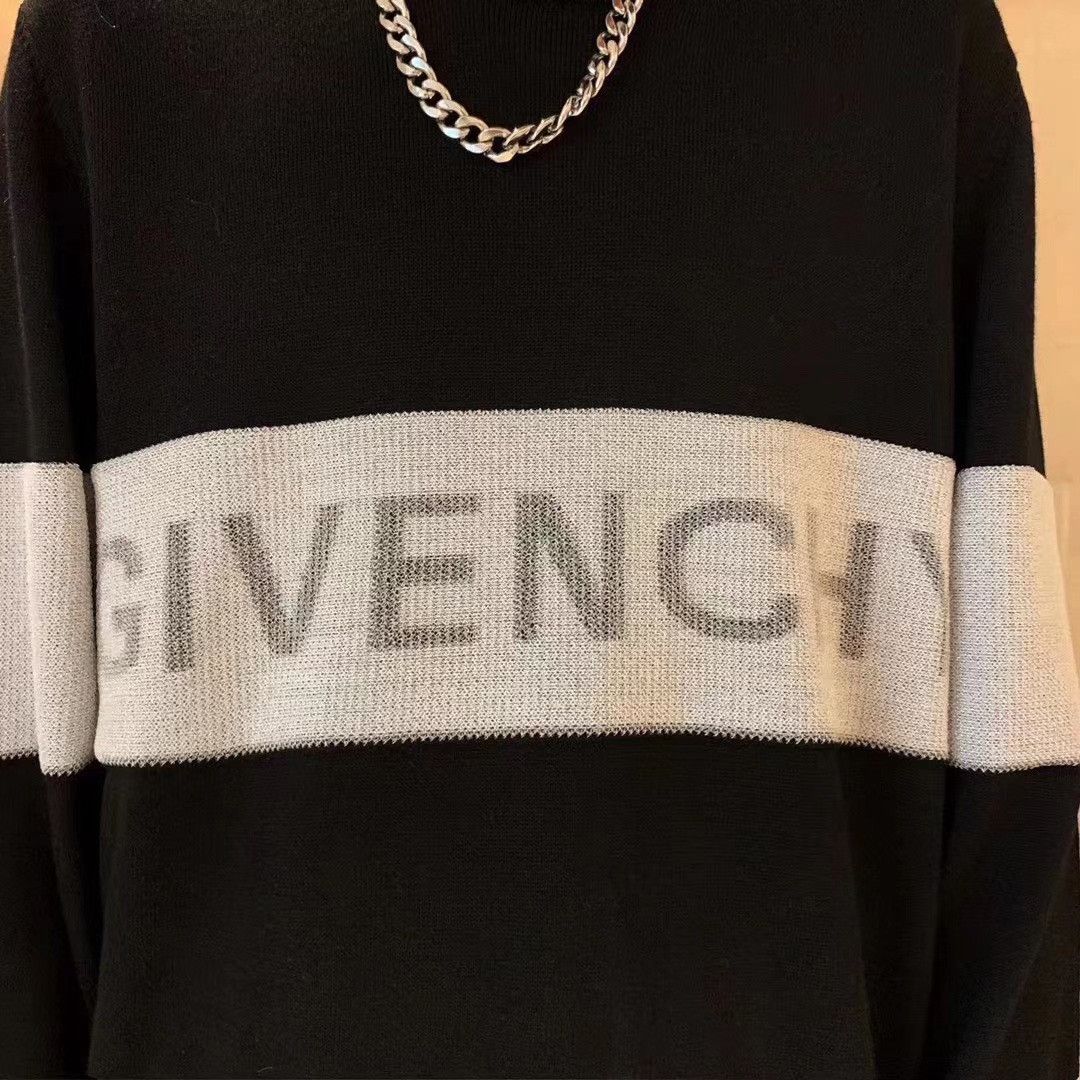 Givenchy Givenchy Logo Knit Wool Sweater L Size US L / EU 52-54 / 3 - 8 Thumbnail