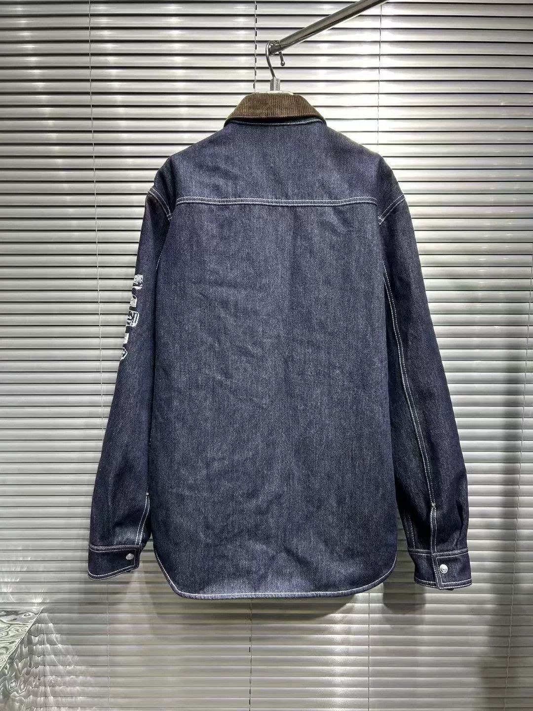 Dior Dior Patch Logo Corduroy Collar Denim Shirt Jacket 39 Size US M / EU 48-50 / 2 - 3 Thumbnail