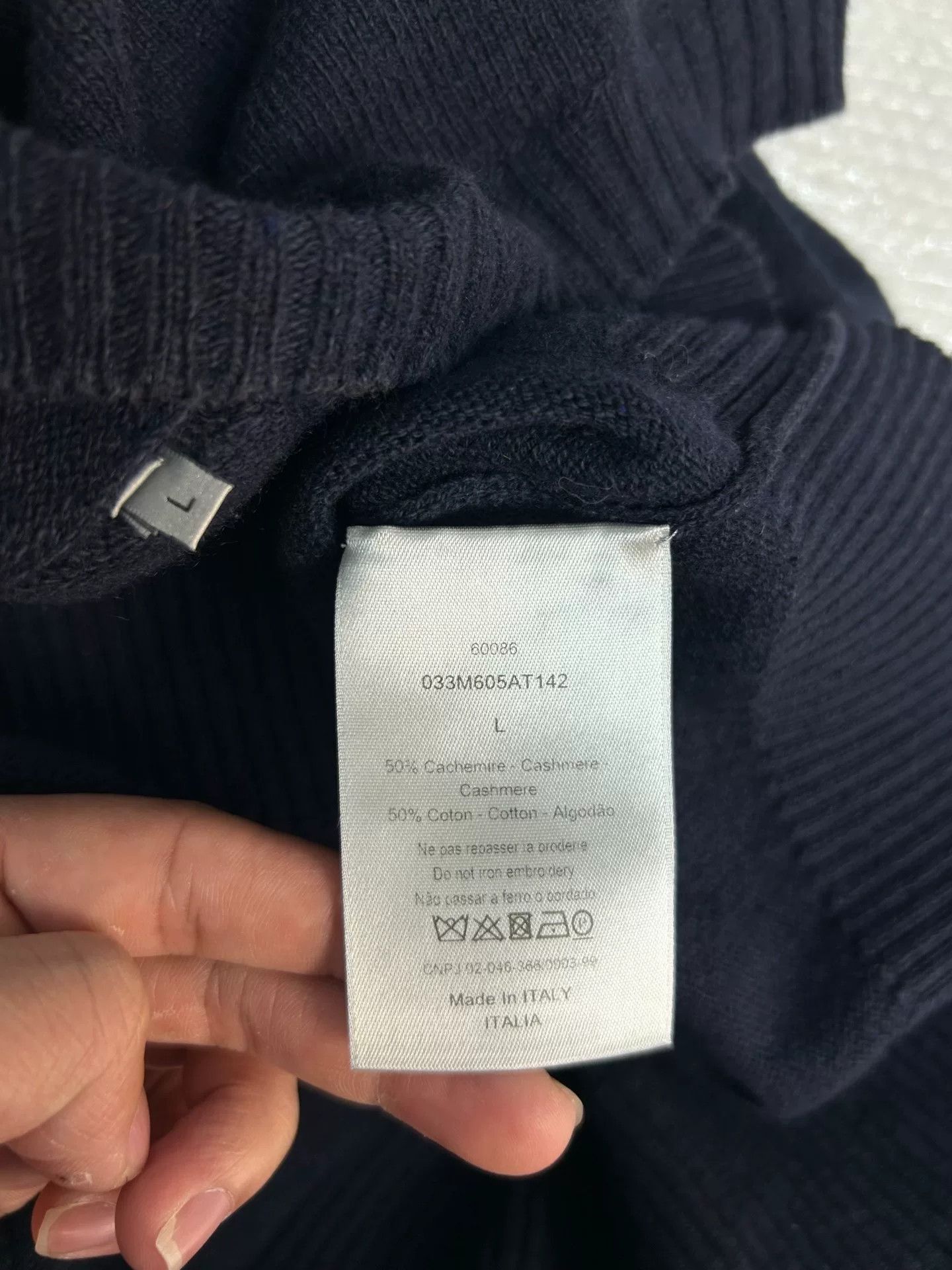 Dior Dior x Jordan Air Dior Cashmere Blend Sweater Size L Size US L / EU 52-54 / 3 - 5 Thumbnail