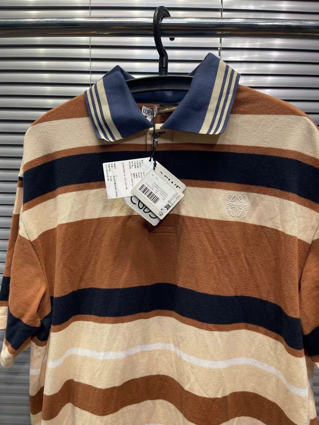 Loewe Loewe Striped Cotton Linen Polo S Size US S / EU 44-46 / 1 - 4 Thumbnail