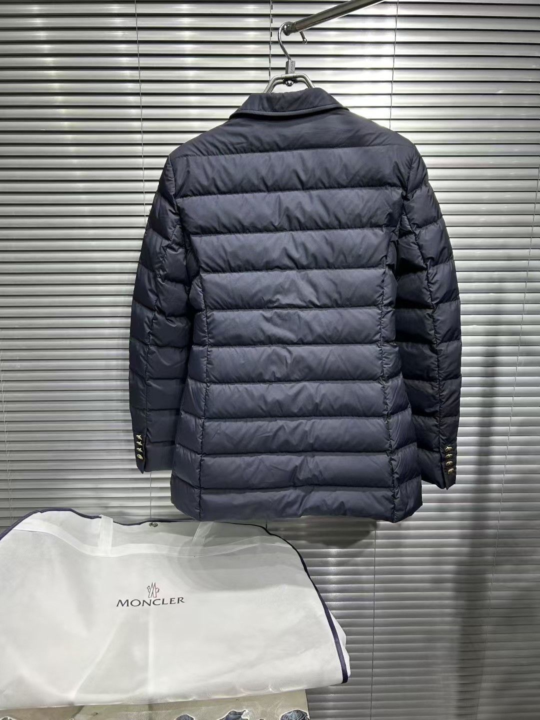 Moncler Moncler Navy Panure Down Blazer 1 Size S / US 4 / IT 40 - 3 Thumbnail