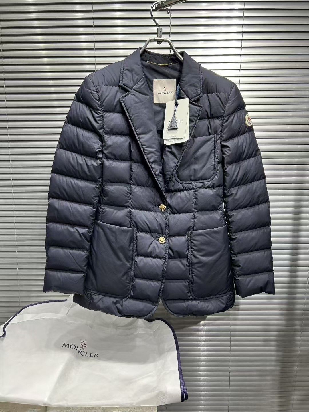 Moncler Moncler Navy Panure Down Blazer 1 Size S / US 4 / IT 40 - 2 Thumbnail