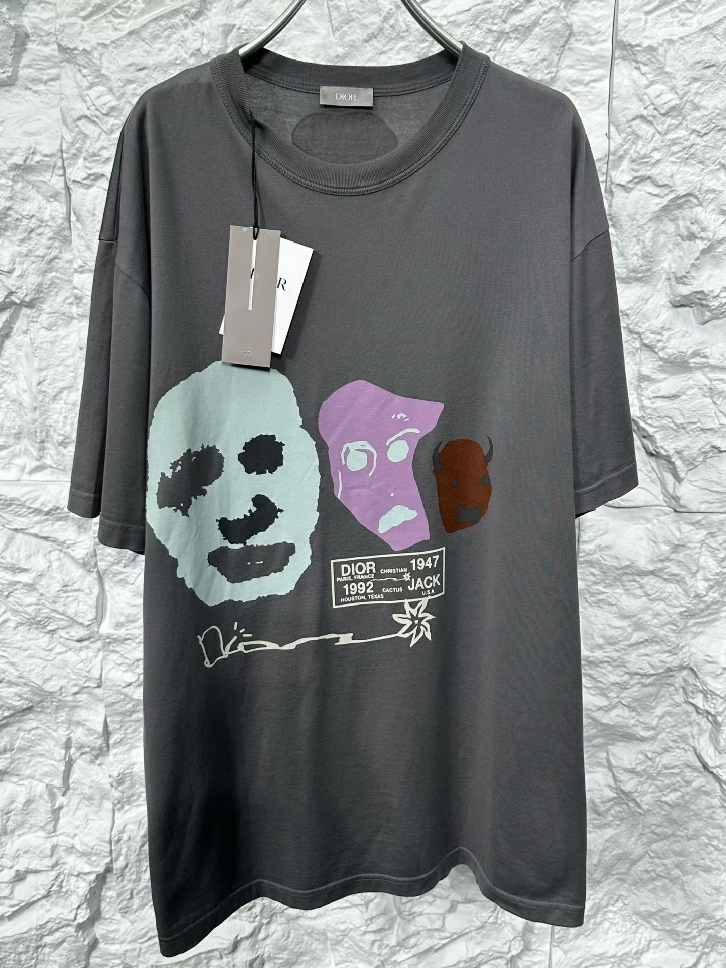 Dior Dior x Travis Scott Cactus Jack Print T-Shirt XL Size US XL / EU 56 / 4 - 4 Thumbnail