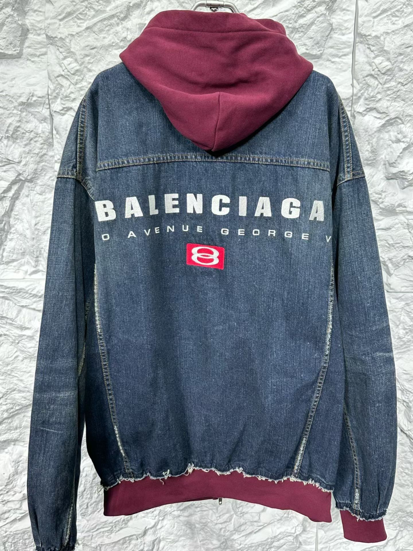 Balenciaga Balenciaga Hooded Denim Jacket Size 1 Size US S / EU 44-46 / 1 - 4 Thumbnail