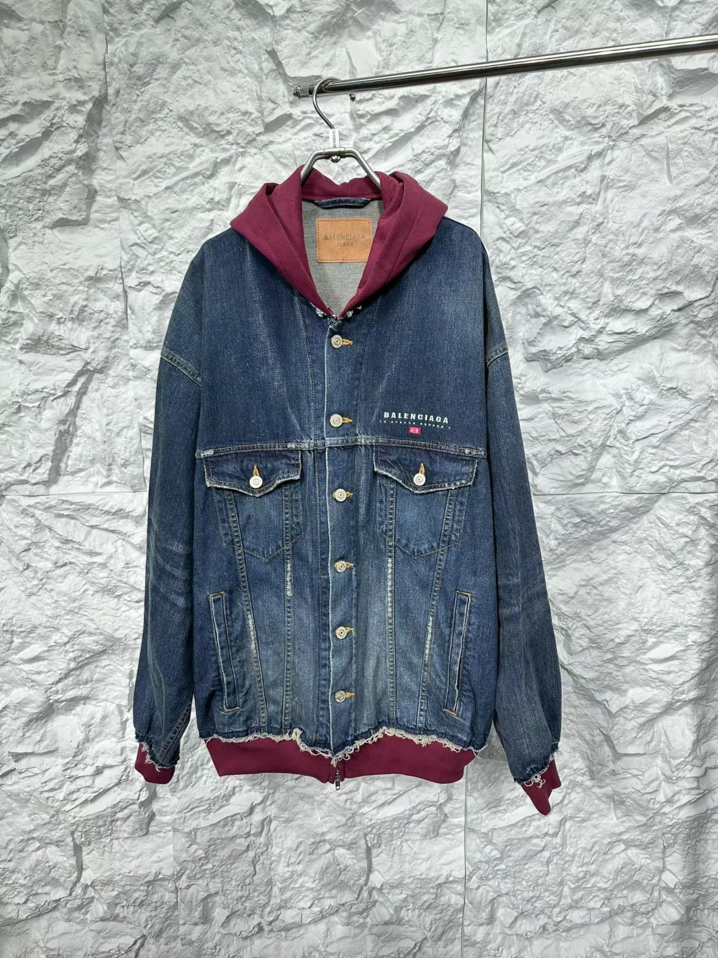 Balenciaga Balenciaga Hooded Denim Jacket Size 1 Size US S / EU 44-46 / 1 - 2 Thumbnail