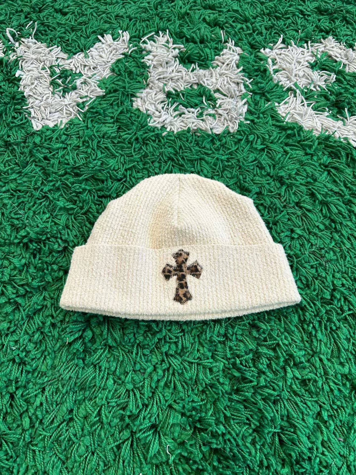 Chrome Hearts Chrome Hearts Leopard Pony Hair Cross Beanie ONE SIZE Size ONE SIZE - 2 Thumbnail