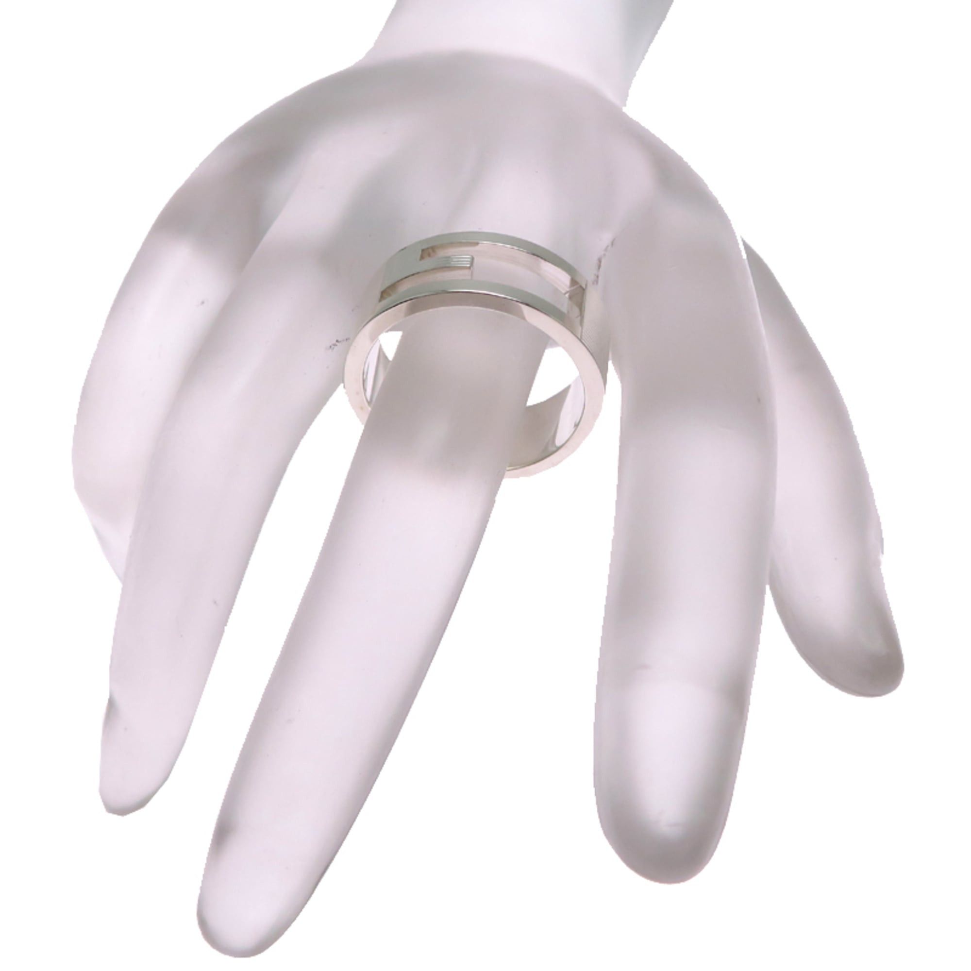 Gucci Gucci Interlocking G Women's/Men's Ring, Sterling Silver 925 Size ONE SIZE - 8 Thumbnail