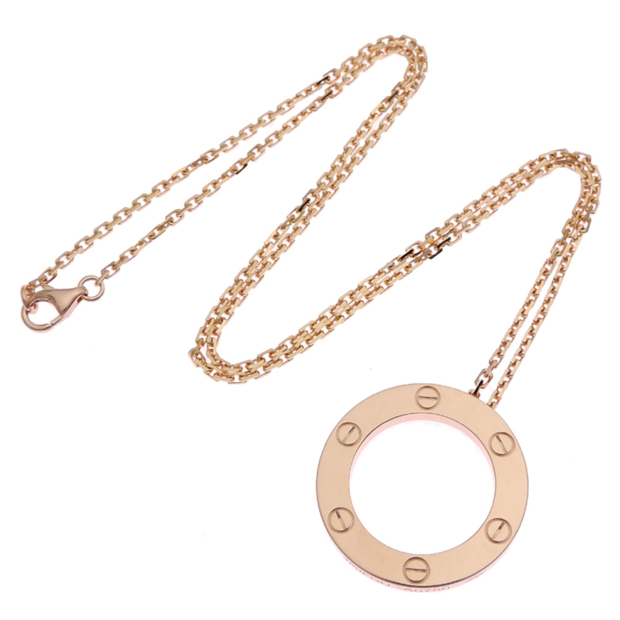 Cartier Cartier Love Circle Necklace (B7014200, 750 Pink Gold), purchased in 2025. Size ONE SIZE - 7 Thumbnail