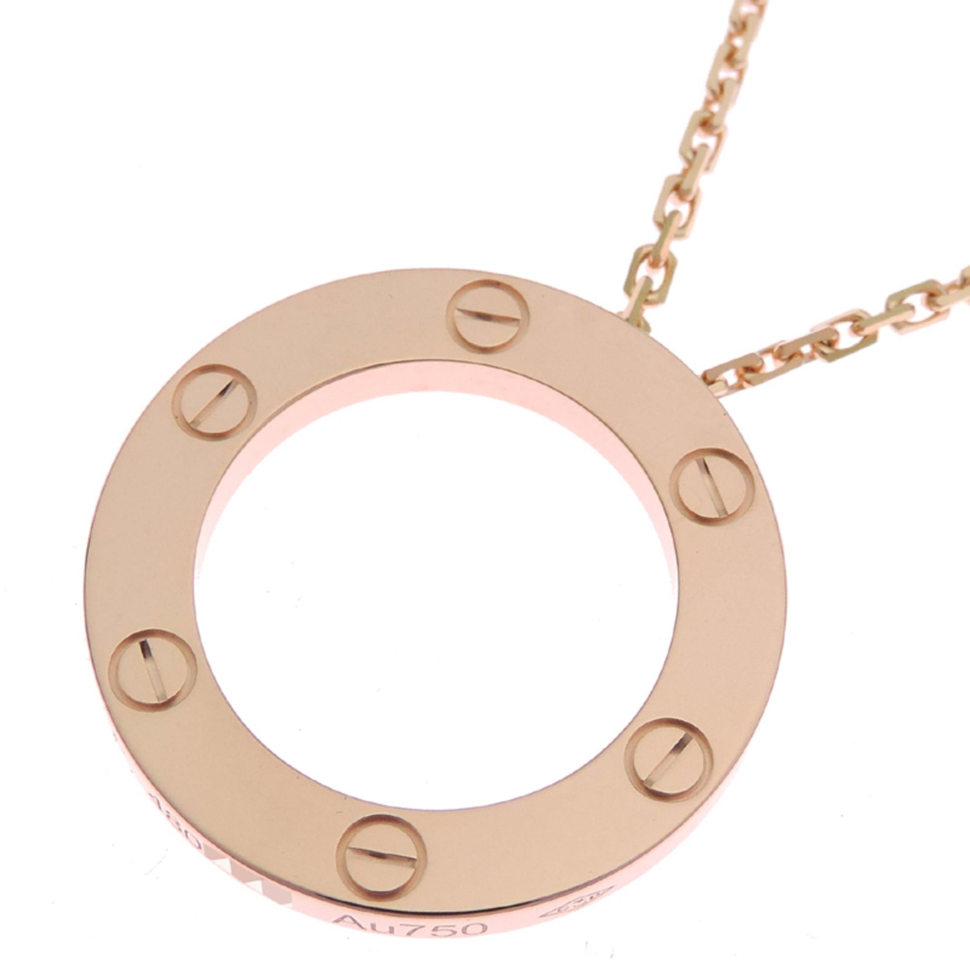Cartier Cartier Love Circle Necklace (B7014200, 750 Pink Gold), purchased in 2025. Size ONE SIZE - 2 Thumbnail
