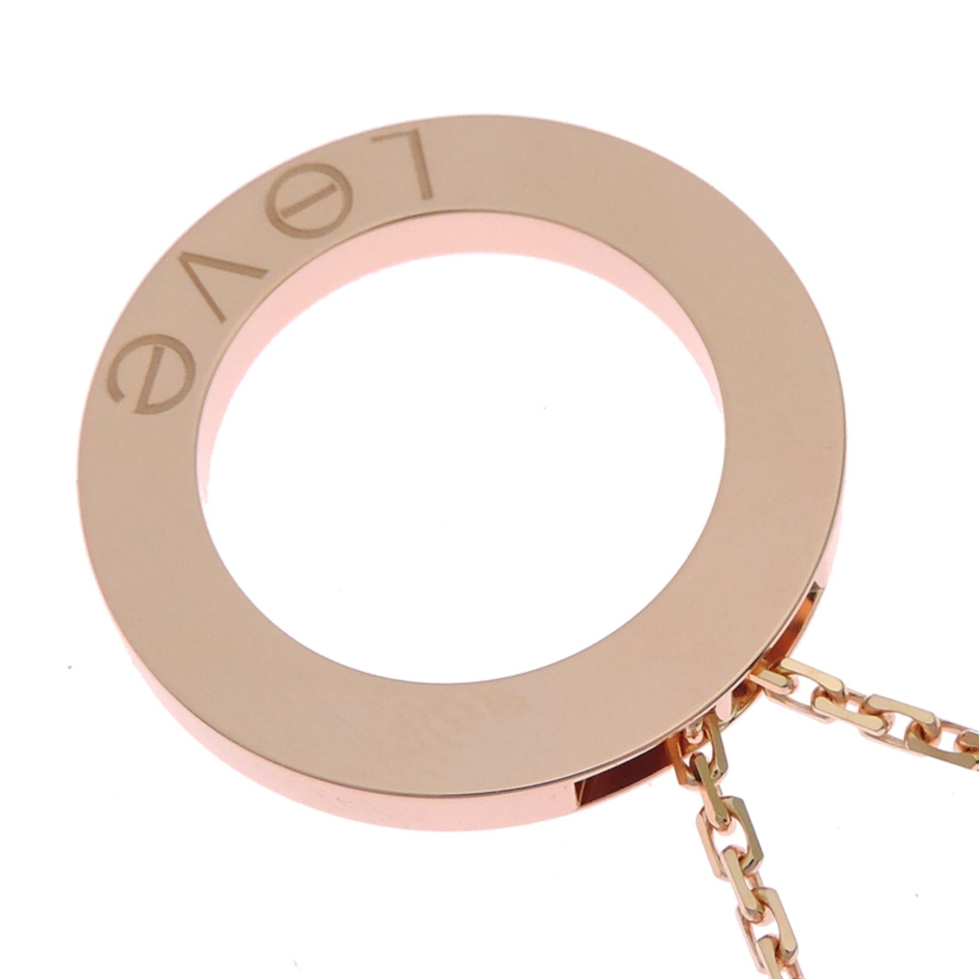 Cartier Cartier Love Circle Necklace (B7014200, 750 Pink Gold), purchased in 2025. Size ONE SIZE - 3 Thumbnail